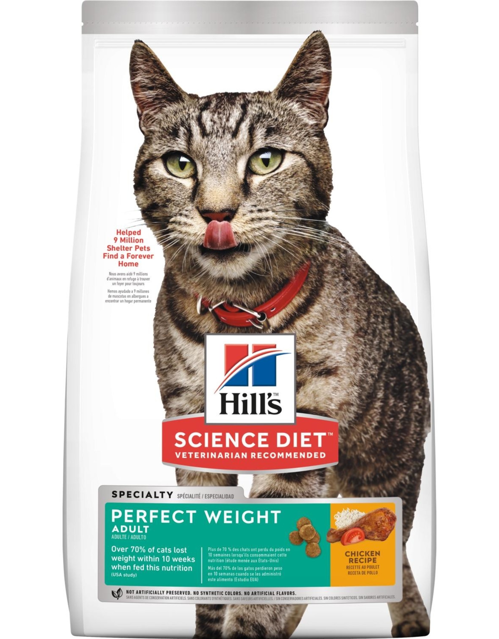 SCIENCE DIET HILL'S SCIENCE DIET FELINE ADULT PERFECT WEIGHT 15LBS