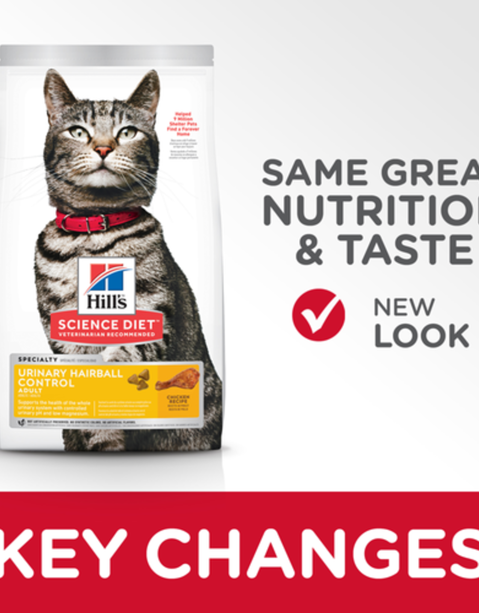 Hill's Science Diet HILL'S SCIENCE DIET FELINE ADULT URINARY/HAIRBALL CONTROL 3.5LBS