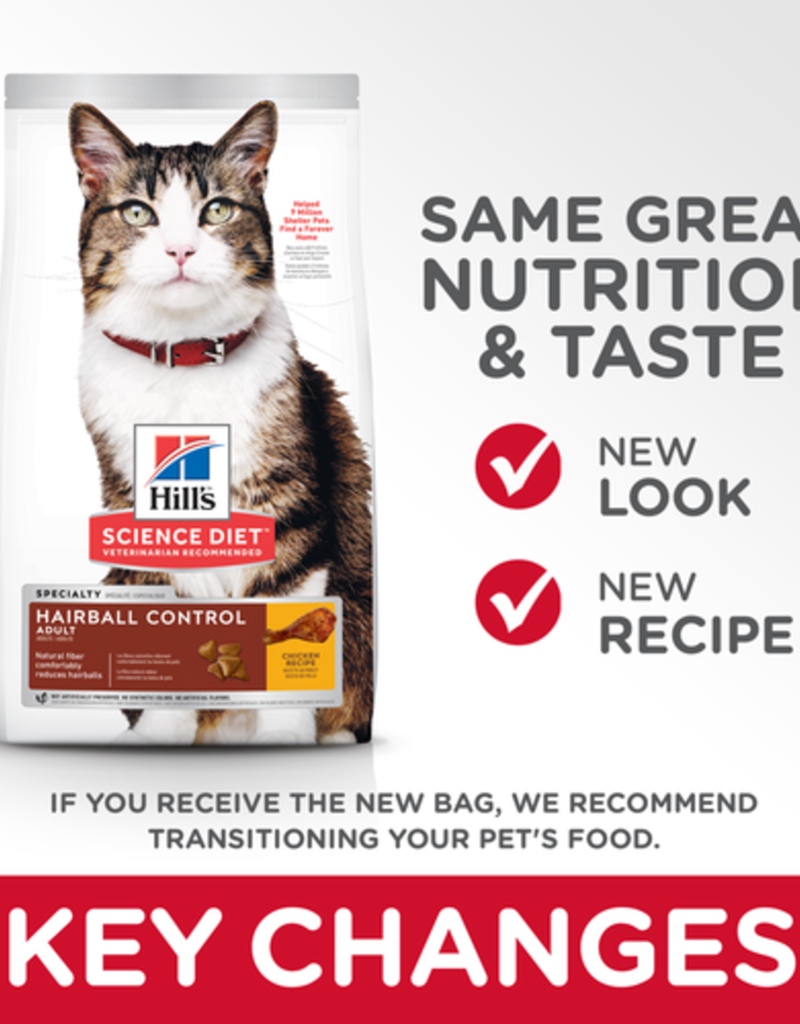 Hill's Science Diet HILL'S SCIENCE DIET FELINE HAIRBALL ADULT 7LBS