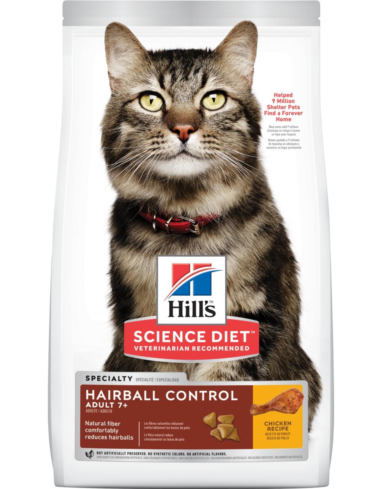 SCIENCE DIET HILL'S SCIENCE DIET FELINE HAIRBALL MATURE 15.5LBS