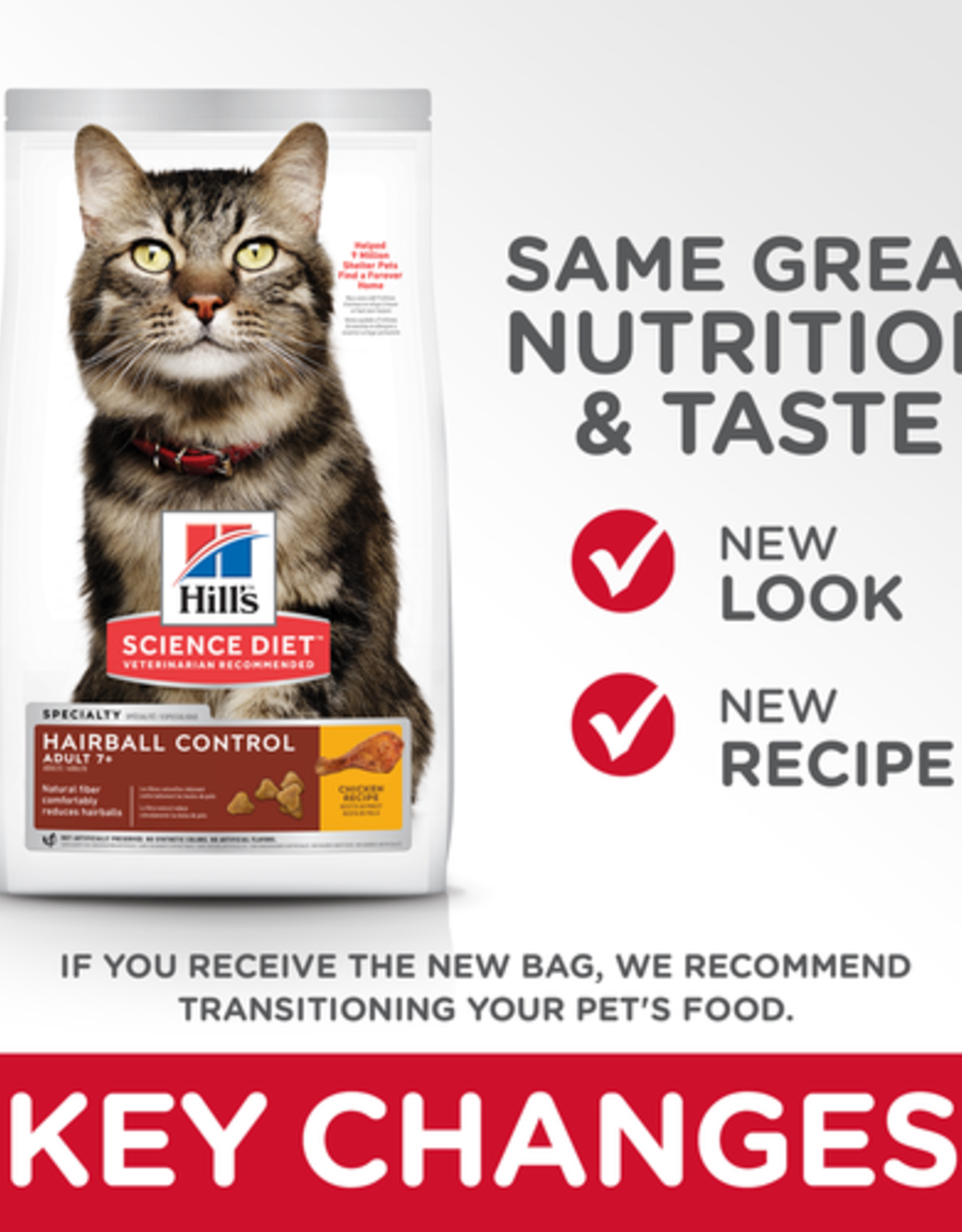 Hill's Science Diet HILL'S SCIENCE DIET FELINE HAIRBALL MATURE 7LBS