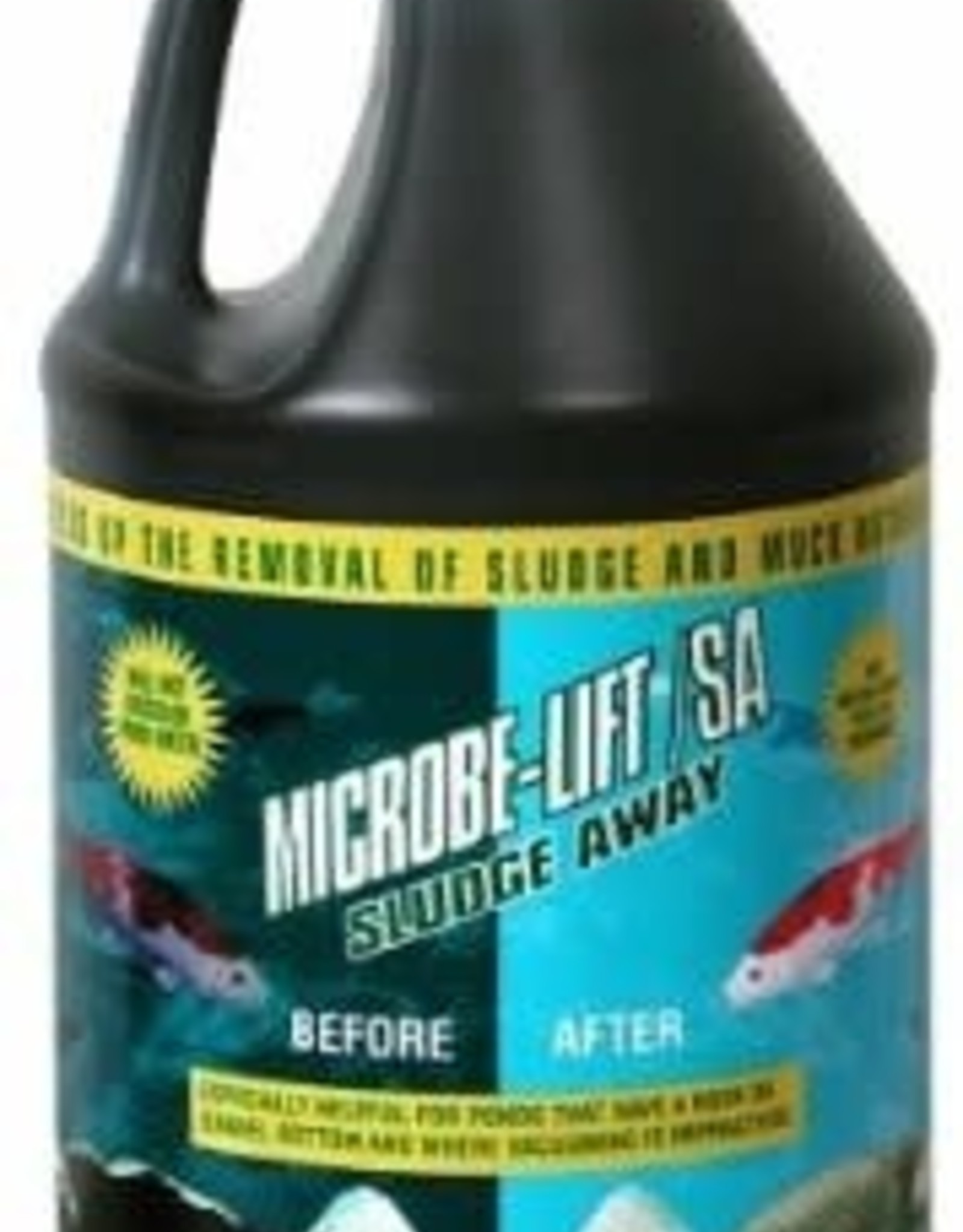 Ecological Labs Microbe-Lift Pond Sludge Away: Natural Pond Cleaner for Fish and Plants - 1 Gallon