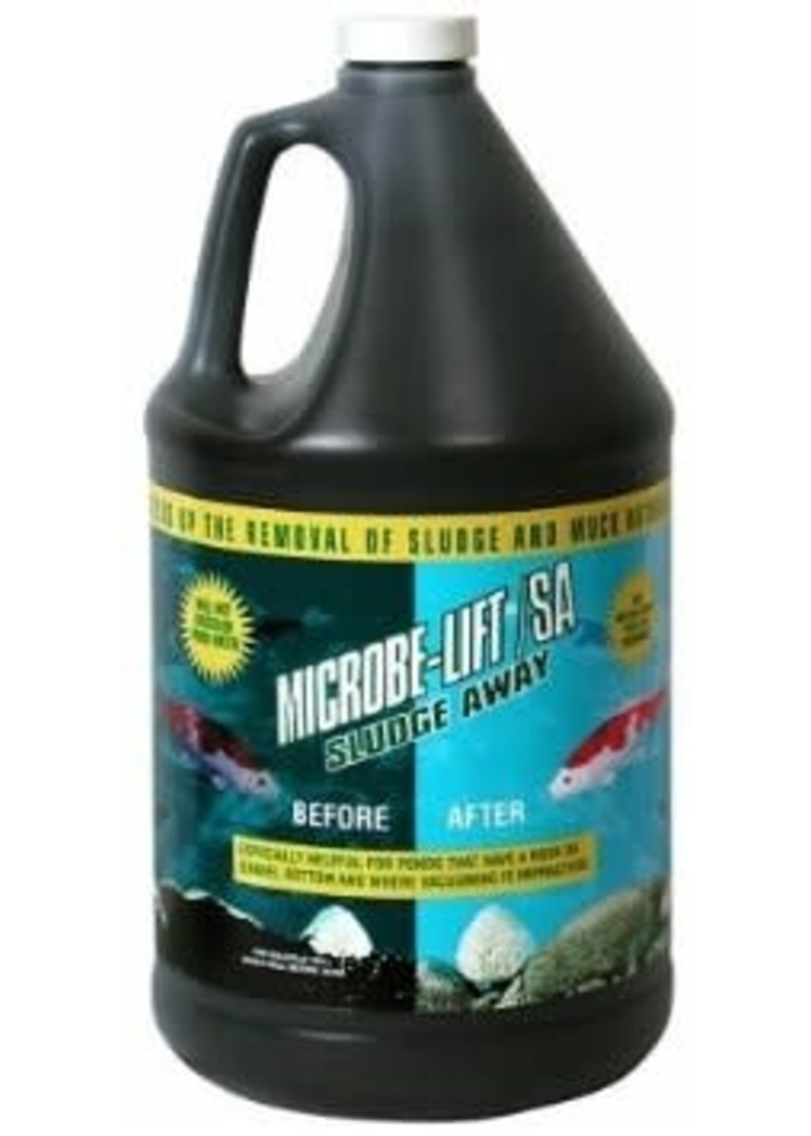 Ecological Labs Microbe-Lift Pond Sludge Away: Natural Pond Cleaner for Fish and Plants - 1 Gallon