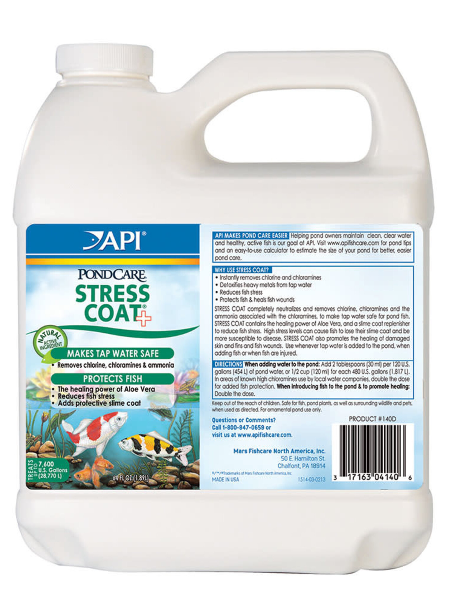 API API Pond Stress Coat Pond Water Conditioner - 64 oz