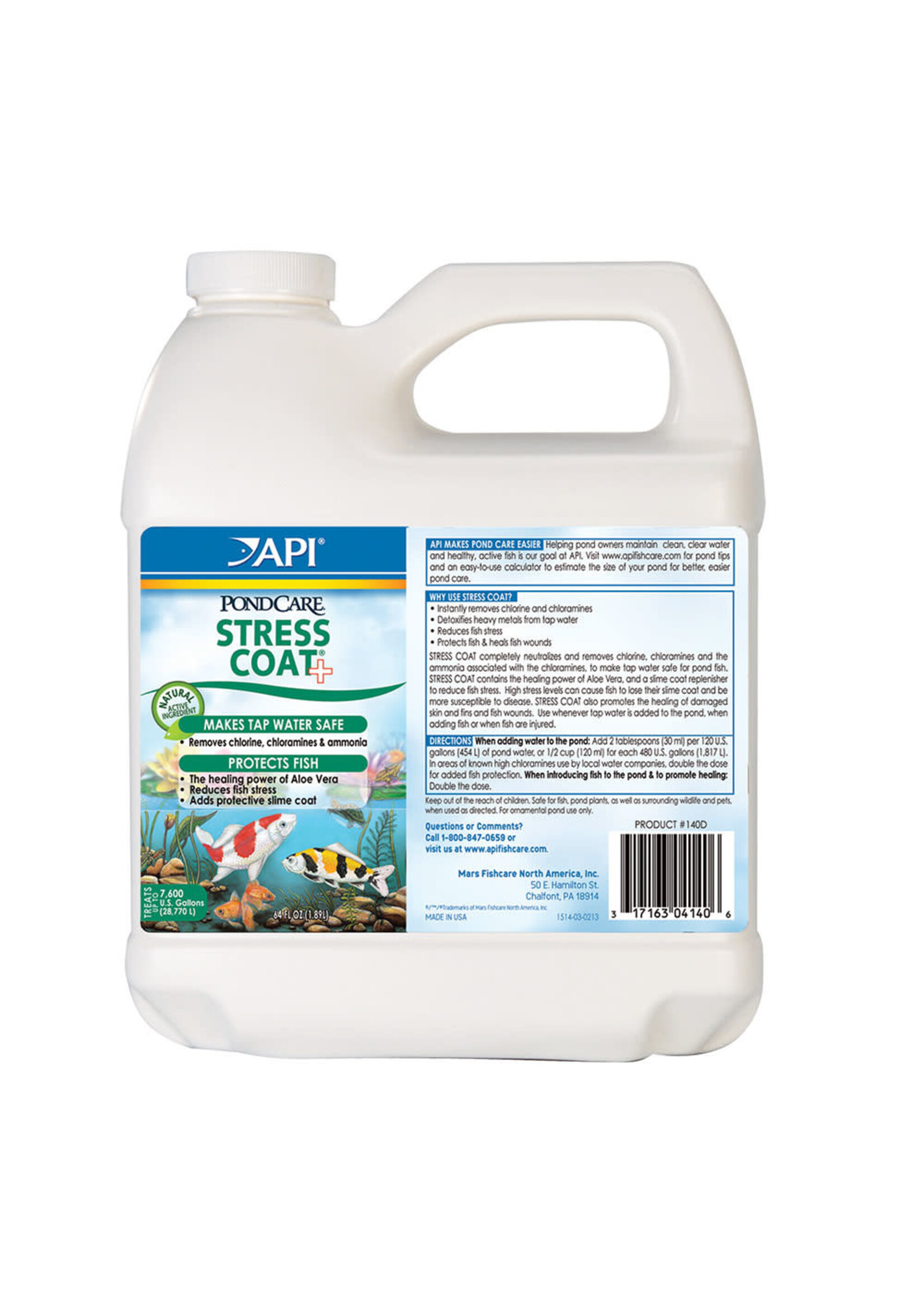 API API Pond Stress Coat Pond Water Conditioner - 64 oz