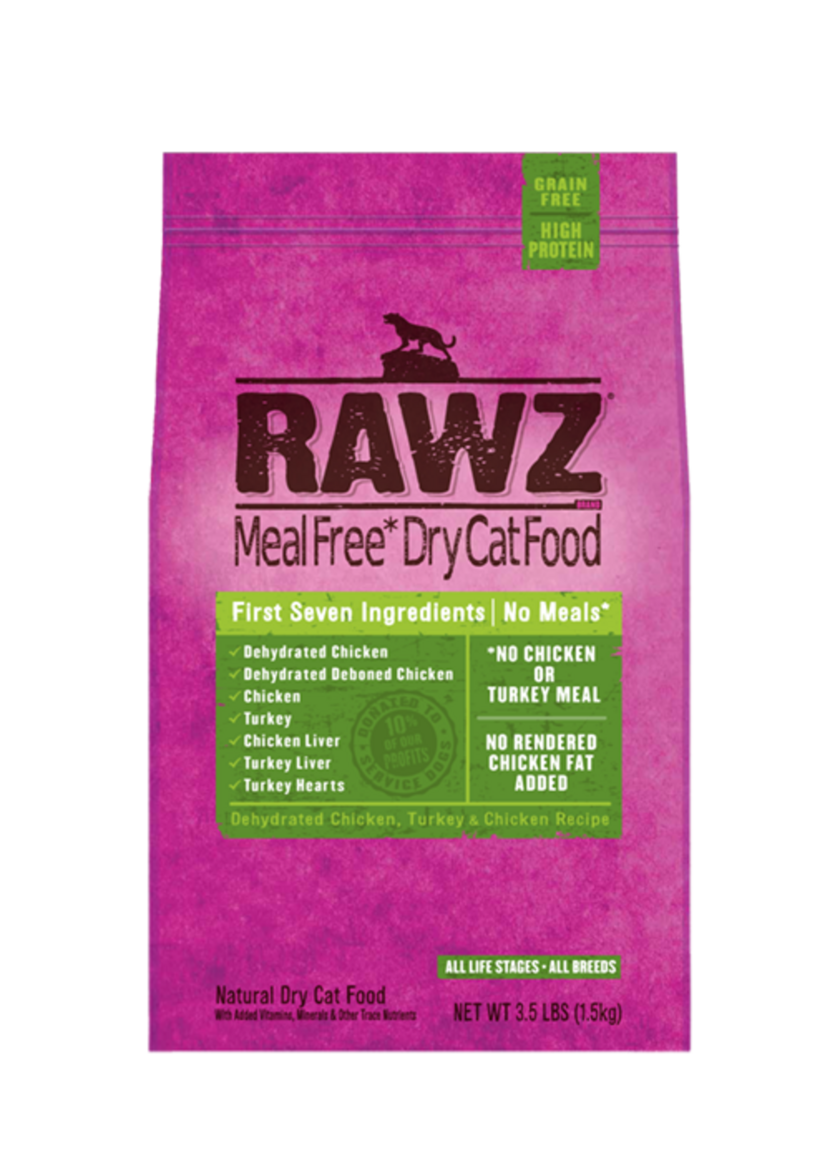 RAWZ RAWZ CAT CHICKEN & TURKEY 1.75LBS