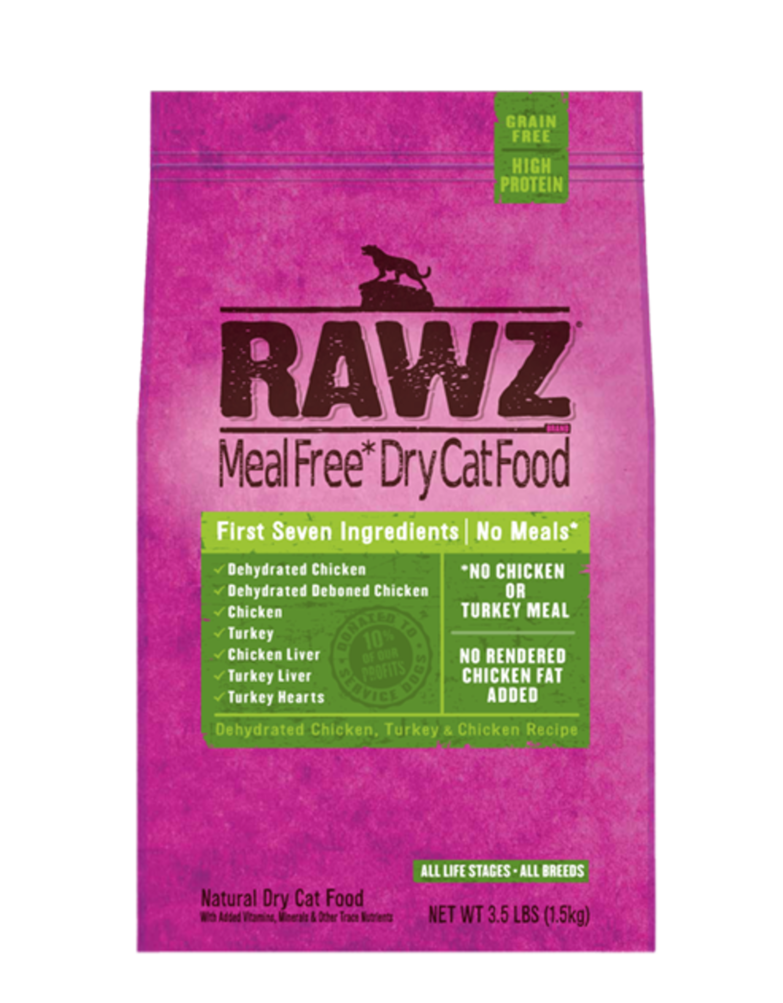 RAWZ RAWZ CAT CHICKEN & TURKEY 7.8LBS