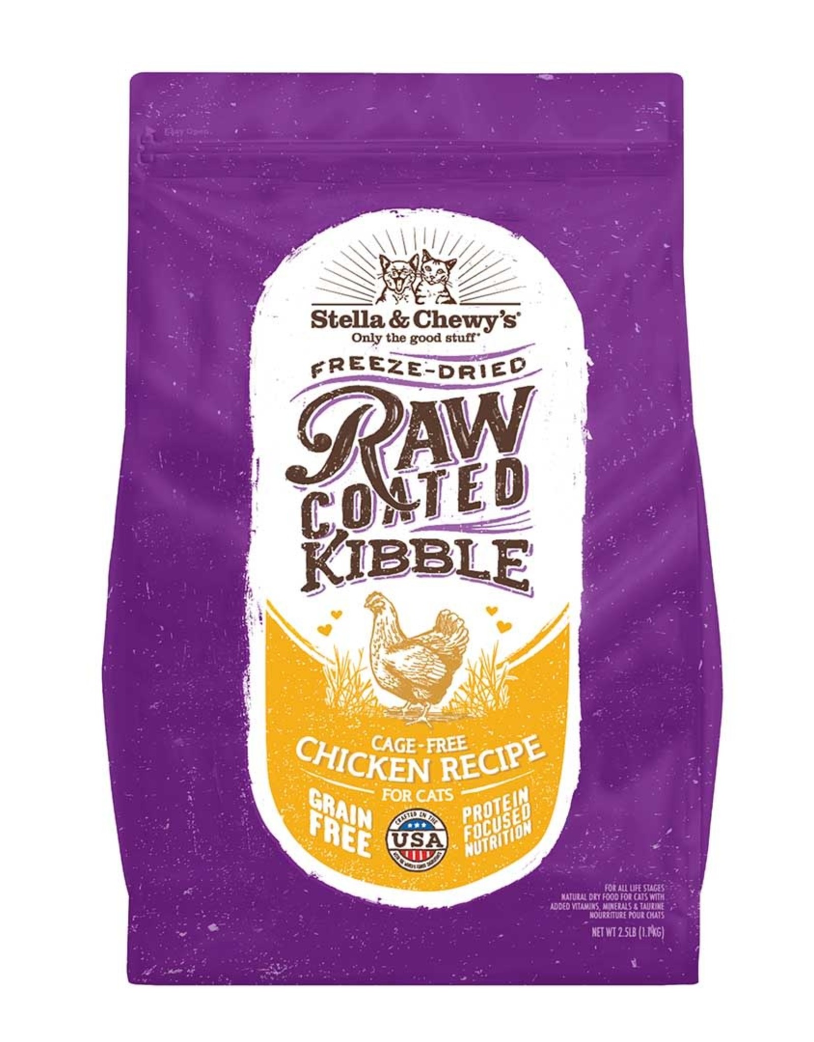 STELLA & CHEWY'S LLC STELLA & CHEWY'S CAT RAW COATED CHICKEN 5LBS