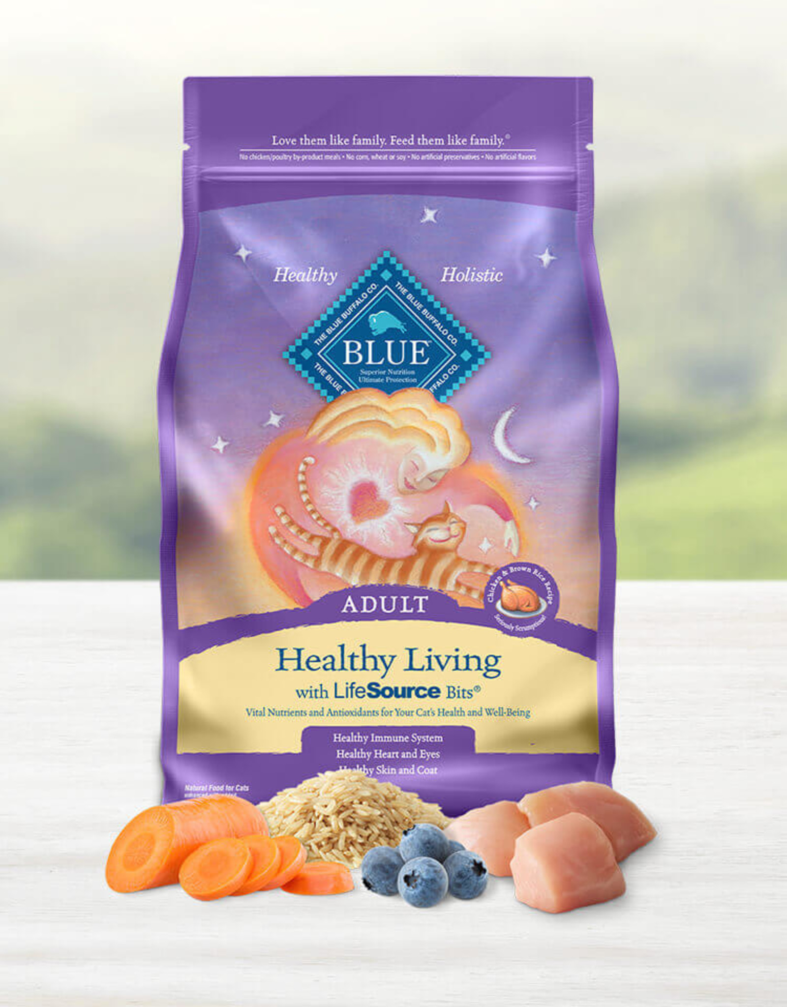 BLUE BUFFALO COMPANY BLUE BUFFALO CAT HEALTHY LIVING CHICKEN ADULT 7LBS