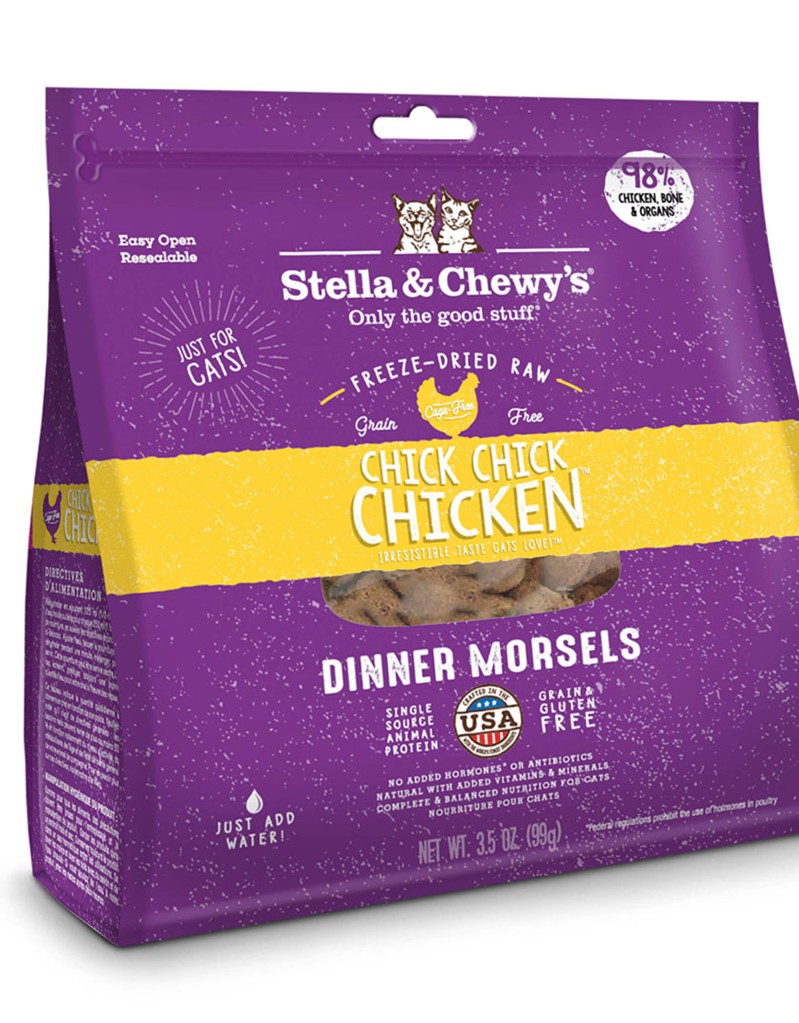 STELLA & CHEWY'S LLC STELLA & CHEWY'S CAT FREEZE DRIED CHICK, CHICK CHICKEN DINNER 3.5OZ