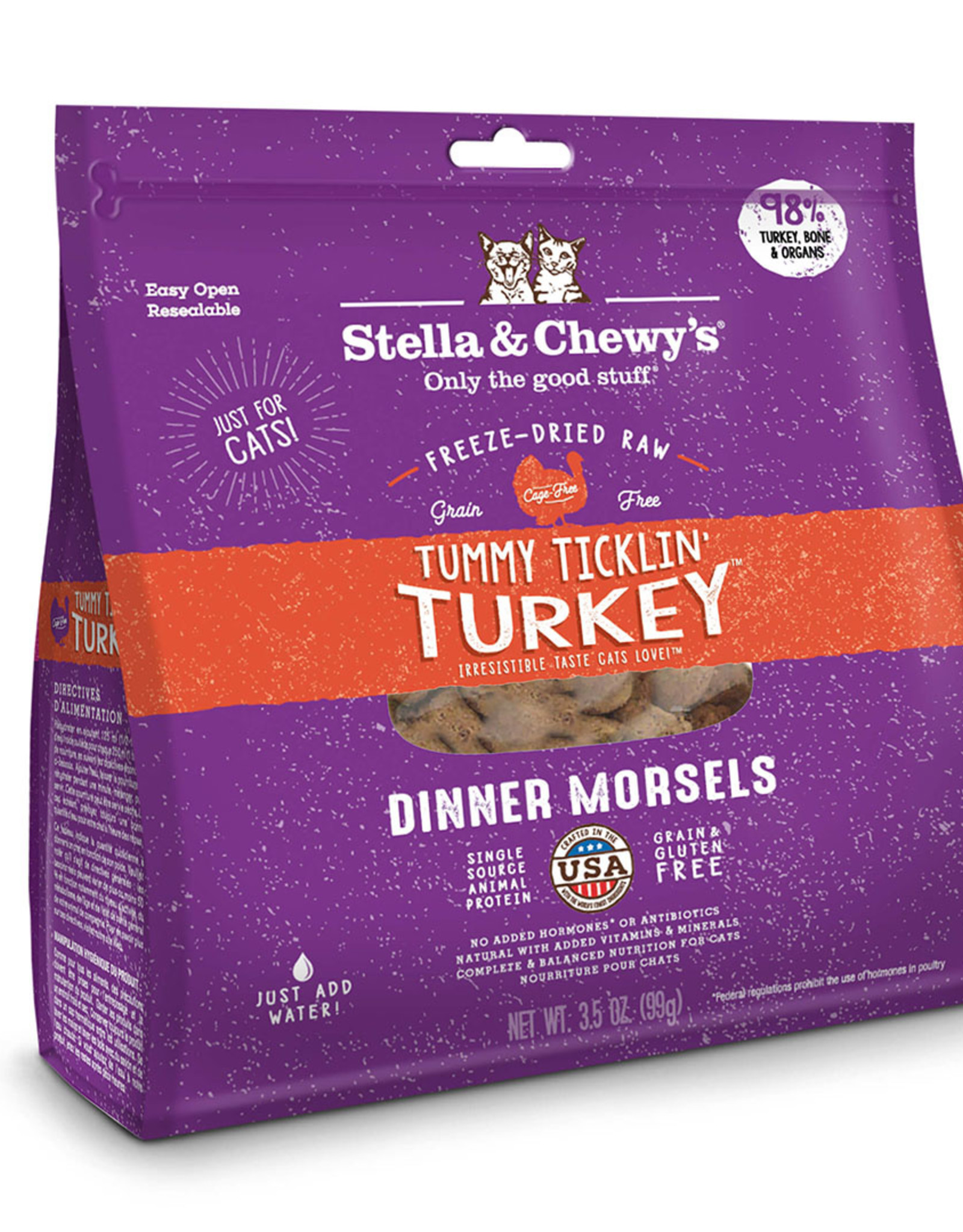 STELLA & CHEWY'S LLC STELLA & CHEWY'S CAT FREEZE DRIED TUMMY TICKLIN TURKEY  DINNER 3.5OZ