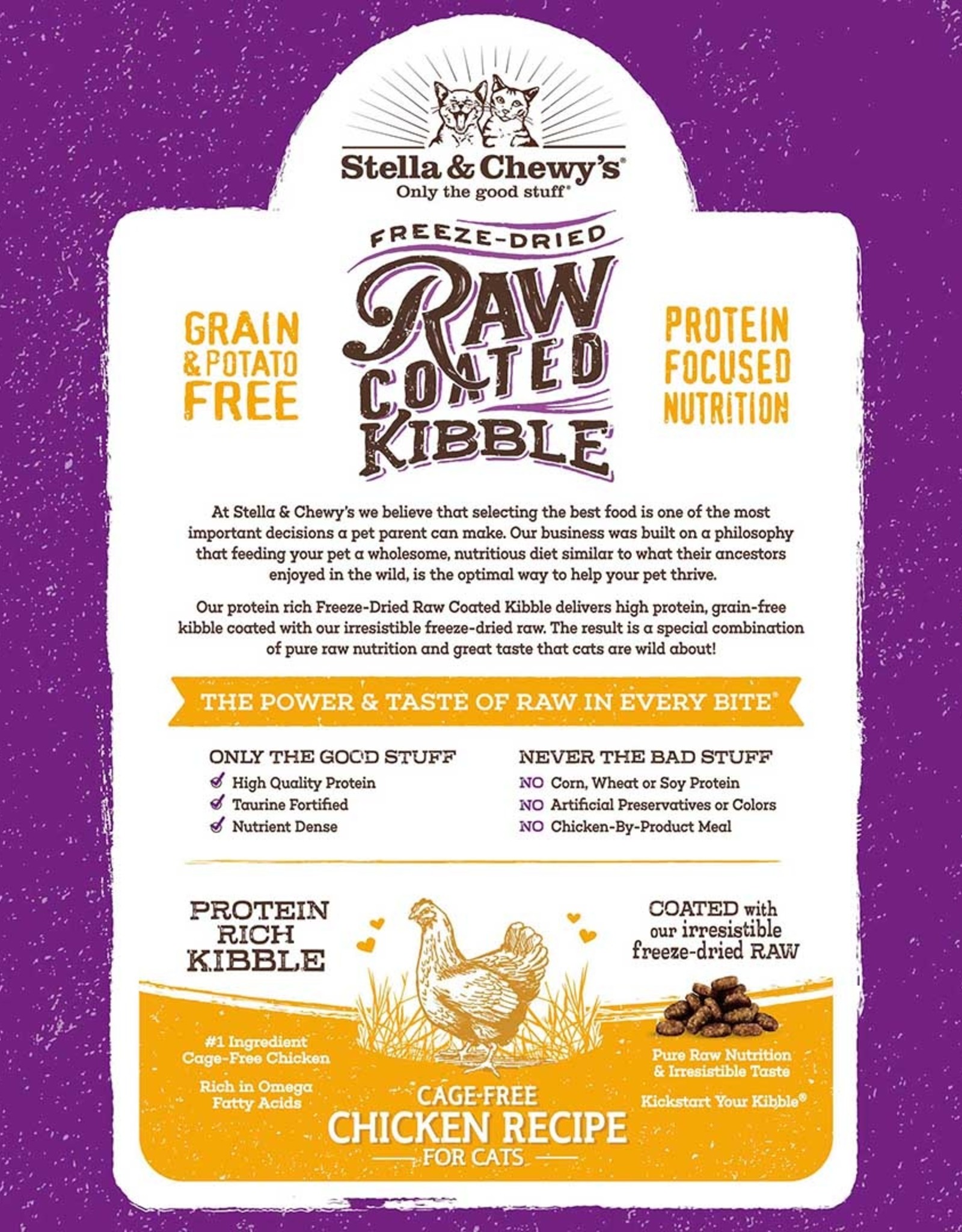 Stella & Chewy's STELLA & CHEWY'S CAT RAW COATED CHICKEN 5LBS