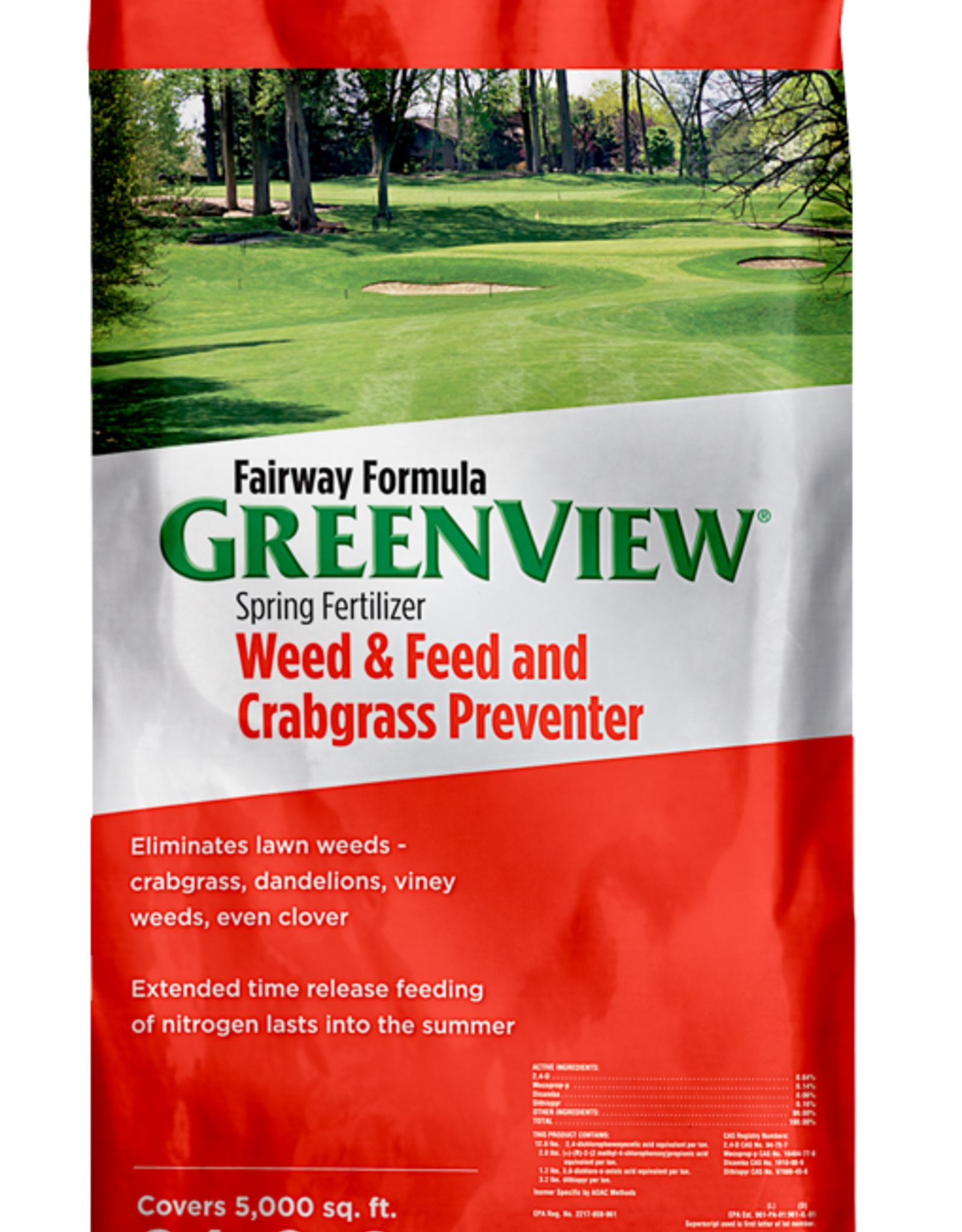Greenview GREENVIEW FAIRWAY FORMULA SPRING FERTILIZER WAF/CRAB 5K
