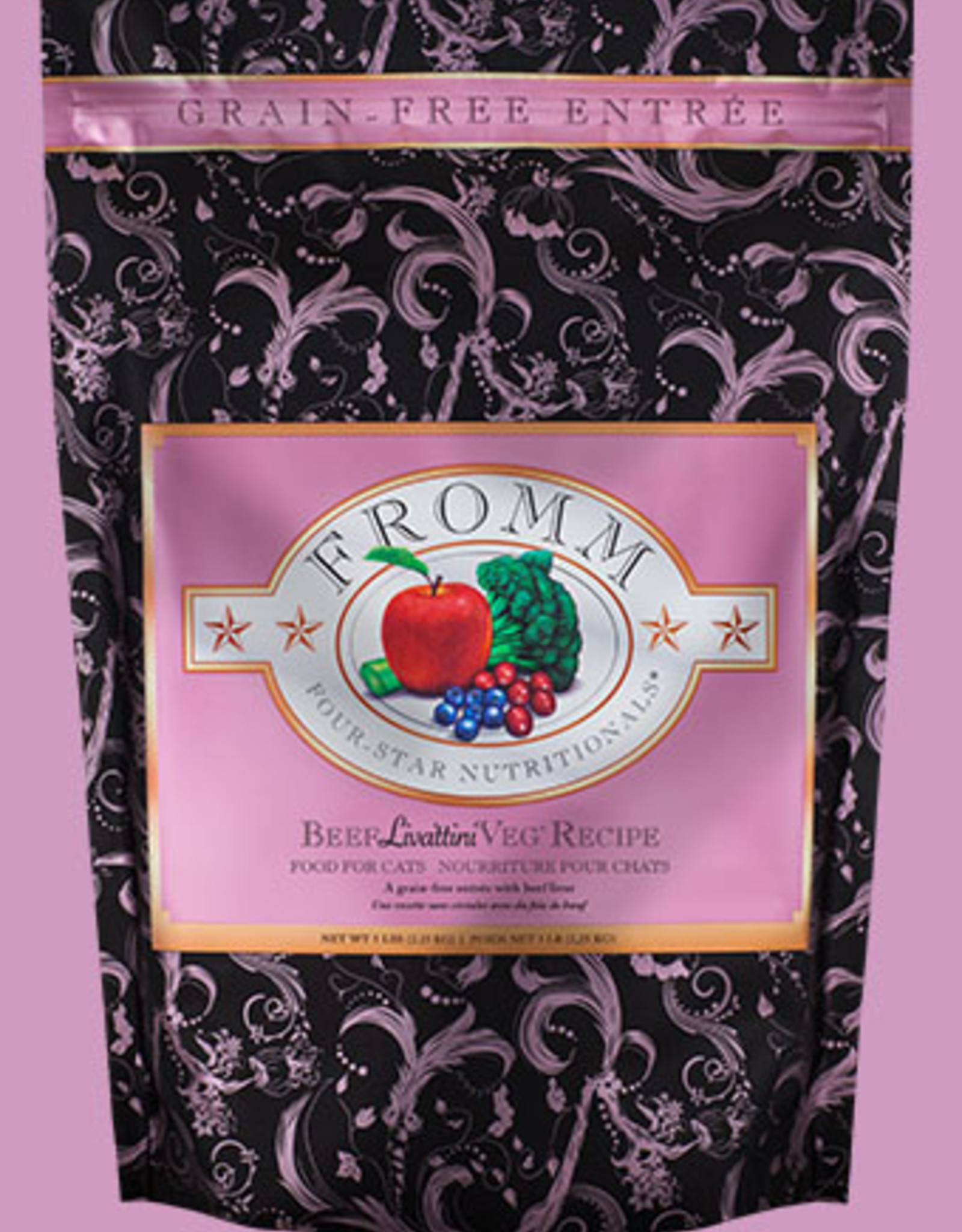 Fromm FROMM FOUR-STAR CAT BEEF LIVATTINI VEG 15LBS