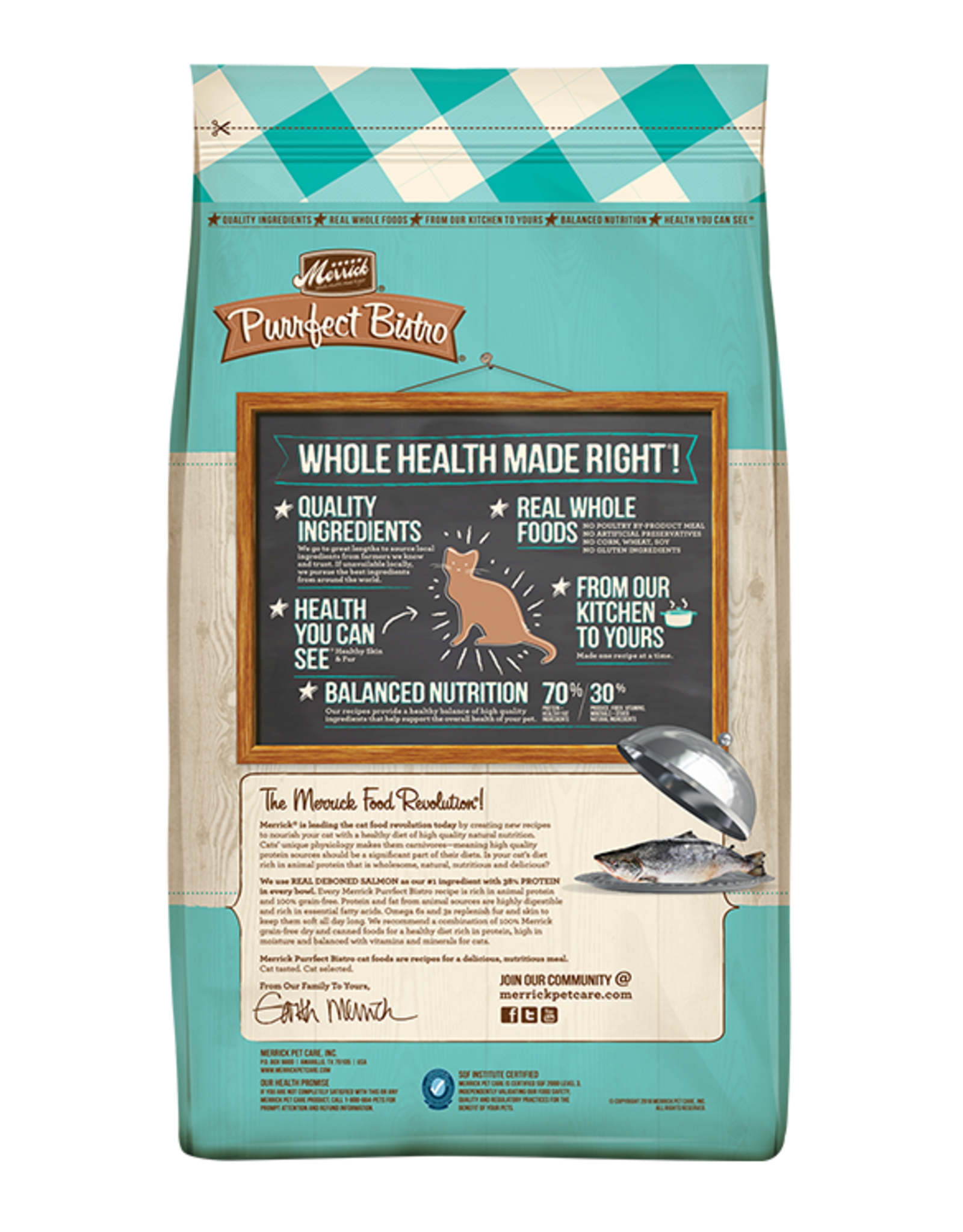 Merrick MERRICK CAT PURRFECT BISTRO ADULT SALMON 12LBS