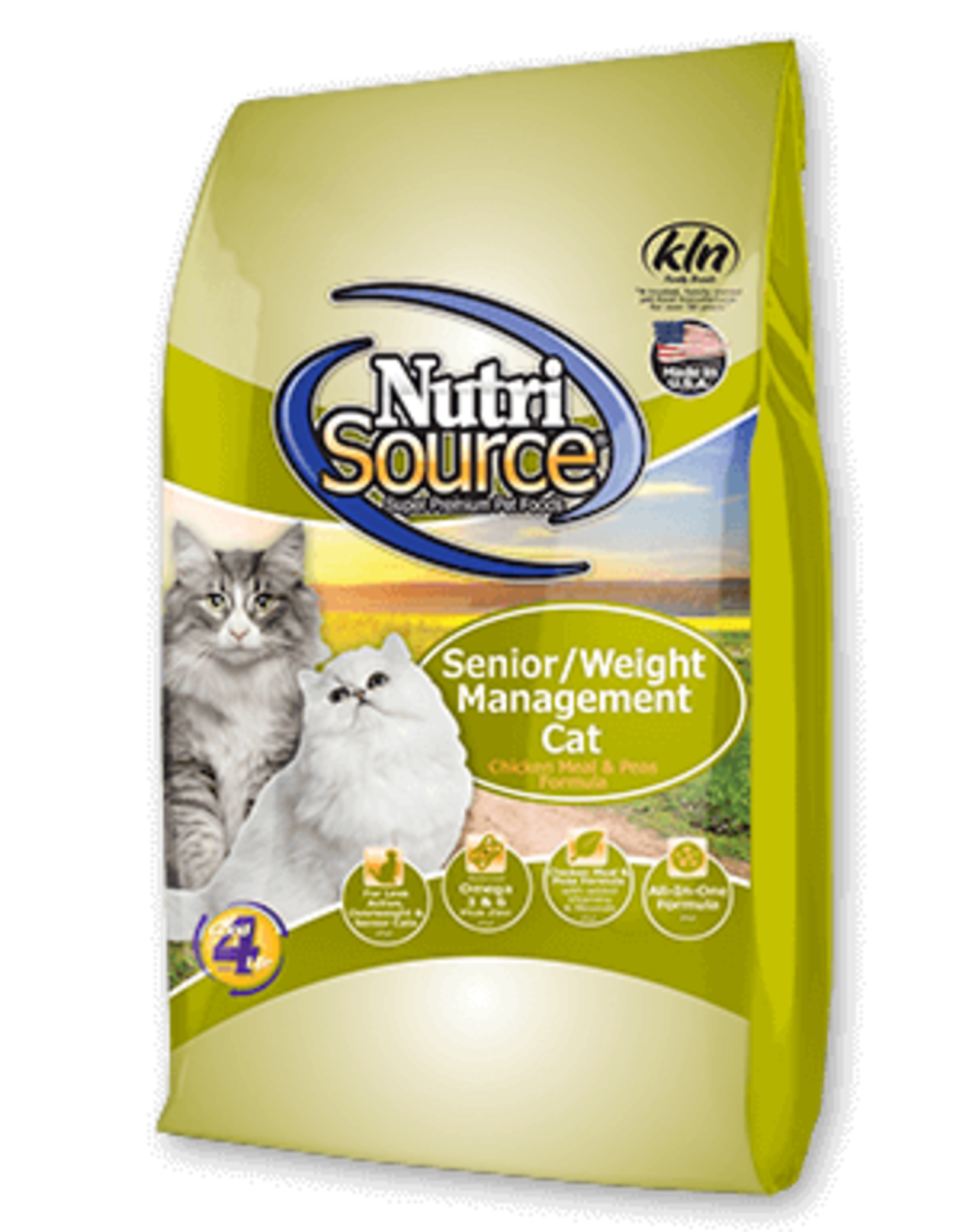 NUTRISOURCE NUTRISOURCE CAT CHICKEN & RICE SENIOR/WEIGHT MANAGEMENT 6.6LBS