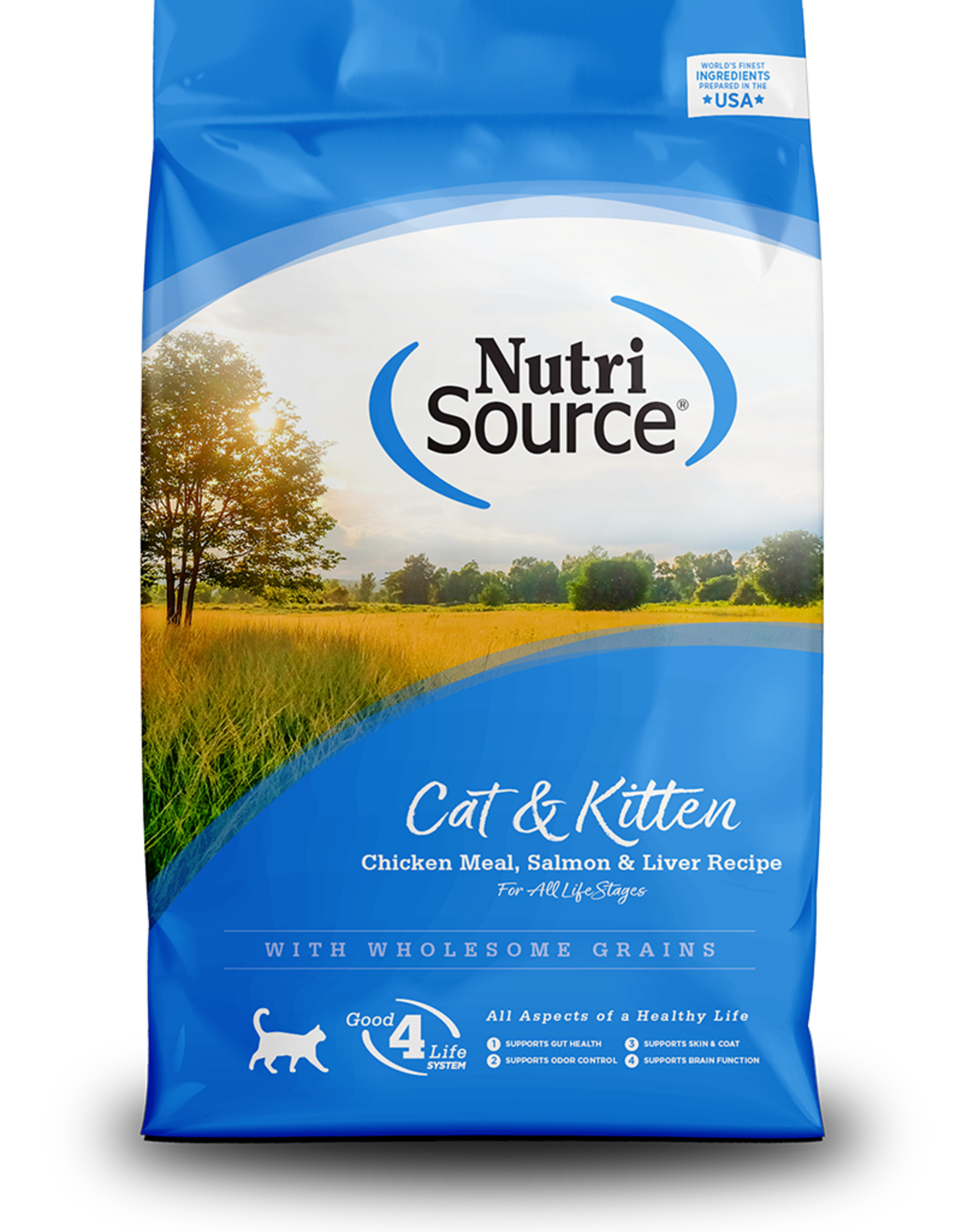 NUTRISOURCE NUTRISOURCE CAT & KITTEN CHICKEN SALMON & LIVER 6.6LBS
