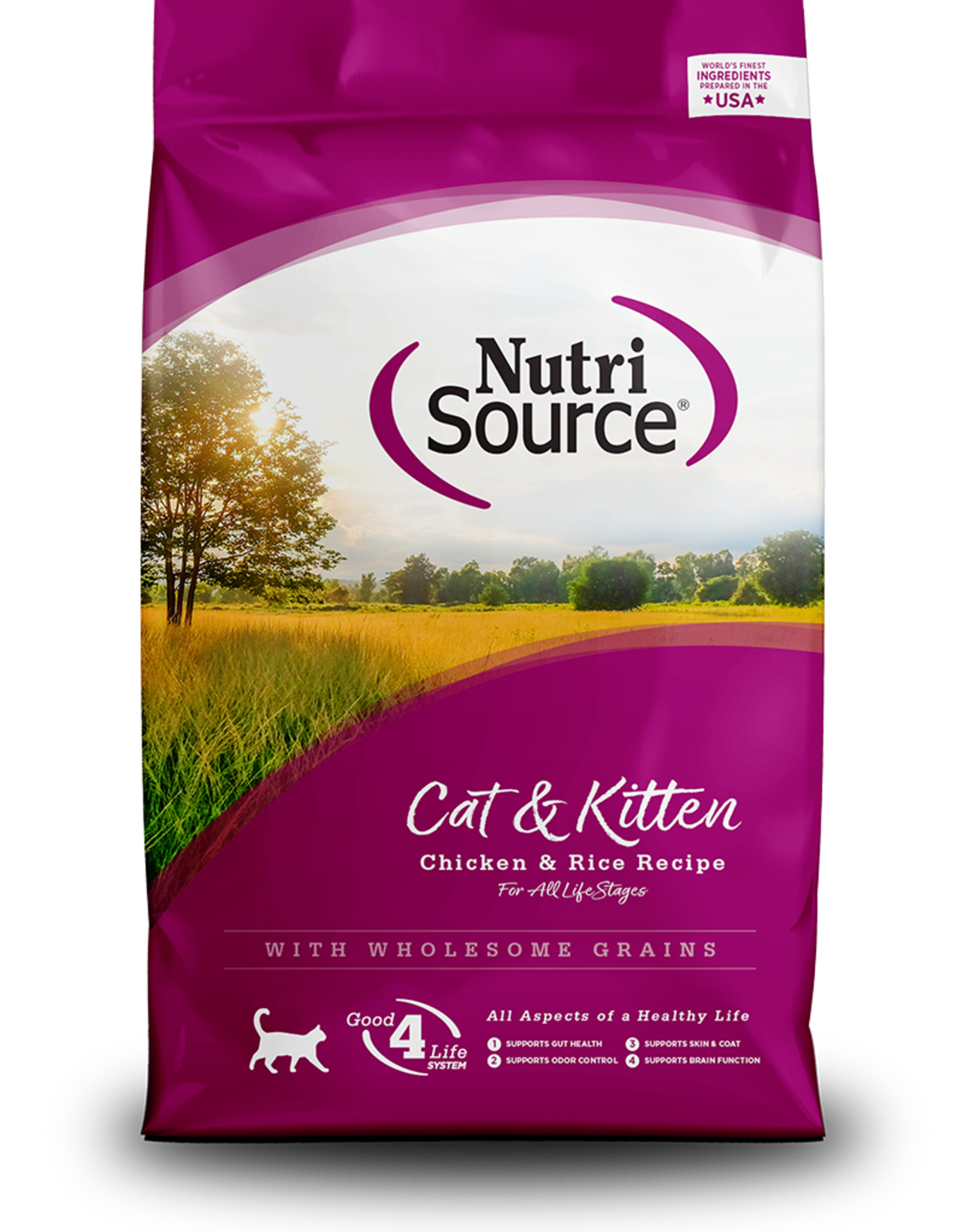 NUTRISOURCE NUTRISOURCE CAT & KITTEN CHICKEN & RICE 16LBS