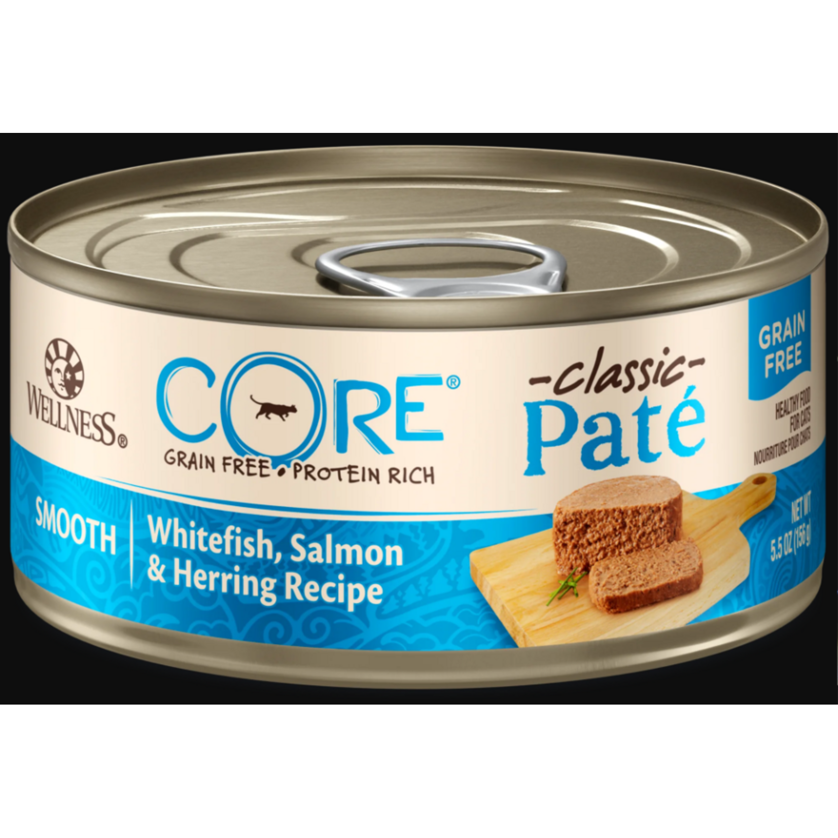 Wellness WELLNESS CAT CORE CAN SALMON WHITEFISH & HERRING 5.5OZ CASE OF 24