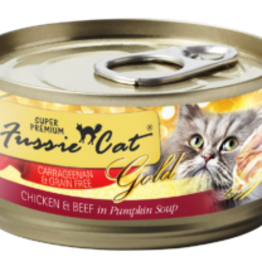 Fussie Cat Fussie Cat Super Premium Chicken & Beef Formula in Pumpkin Soup 2.82oz cans, Case of 24
