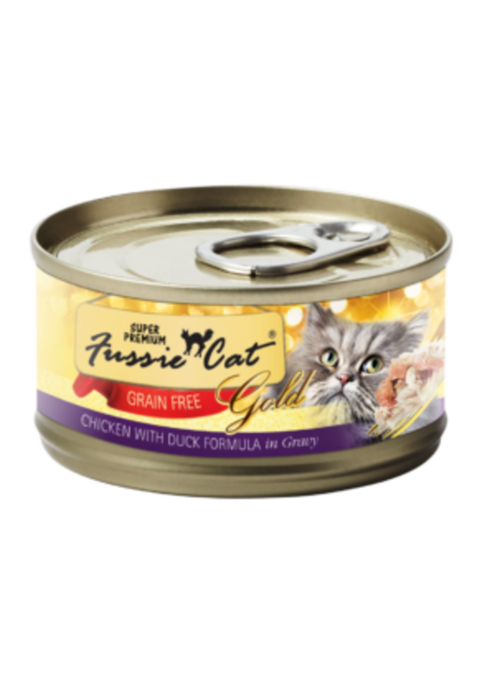 Fussie Cat Fussie Cat Super Premium Chicken with Duck Formula in Gravy 2.82 oz cans, Case of 24