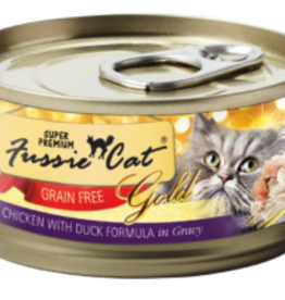 Fussie Cat FUSSIE CAT GOLD CHICKEN WITH DUCK & GRAVY CAN 2.82OZ CASE OF 24