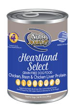NUTRISOURCE NUTRISOURCE DOG CAN GRAIN FREE HEARTLAND SELECT 13OZ CASE OF 12