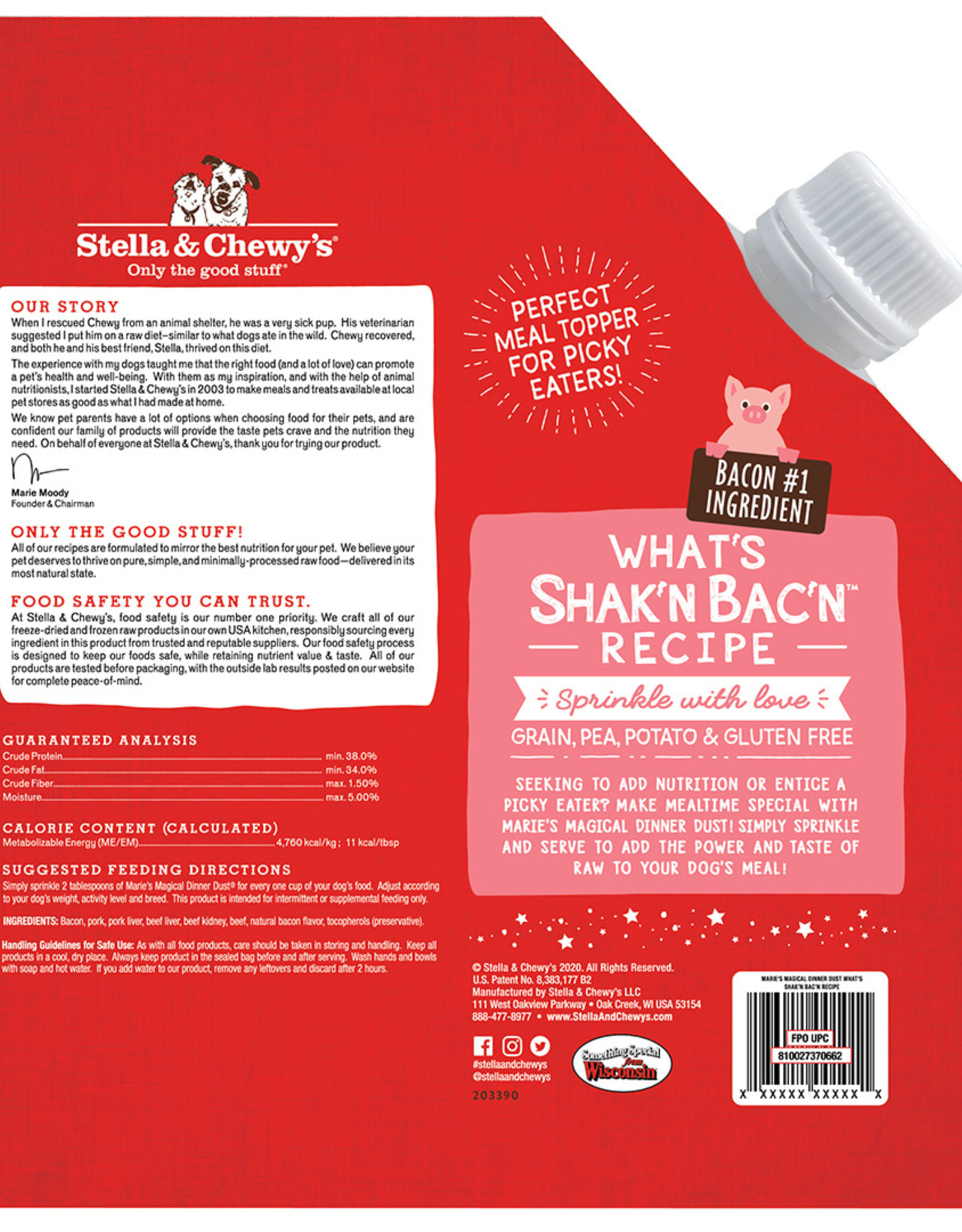 Stella & Chewy's Stella & Chewy's Marie's Magical Dinner Dust Bacon 7 oz