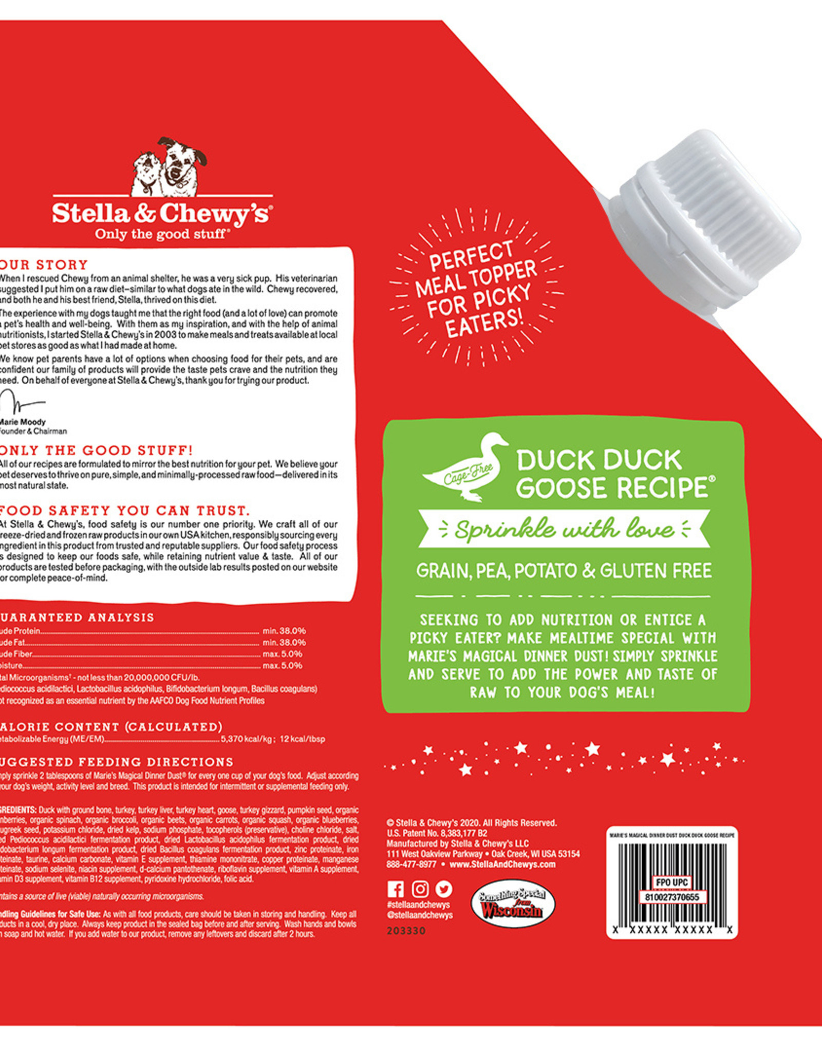 Stella & Chewy's STELLA & CHEWY'S MARIE'S MAGICAL DINNER DUST DUCK DUCK GOOSE 7OZ