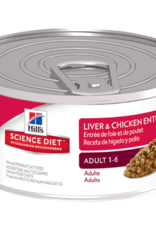 SCIENCE DIET HILL'S SCIENCE DIET CAT CAN ADULT LIVER & CHICKEN 5.5OZ CASE OF 24