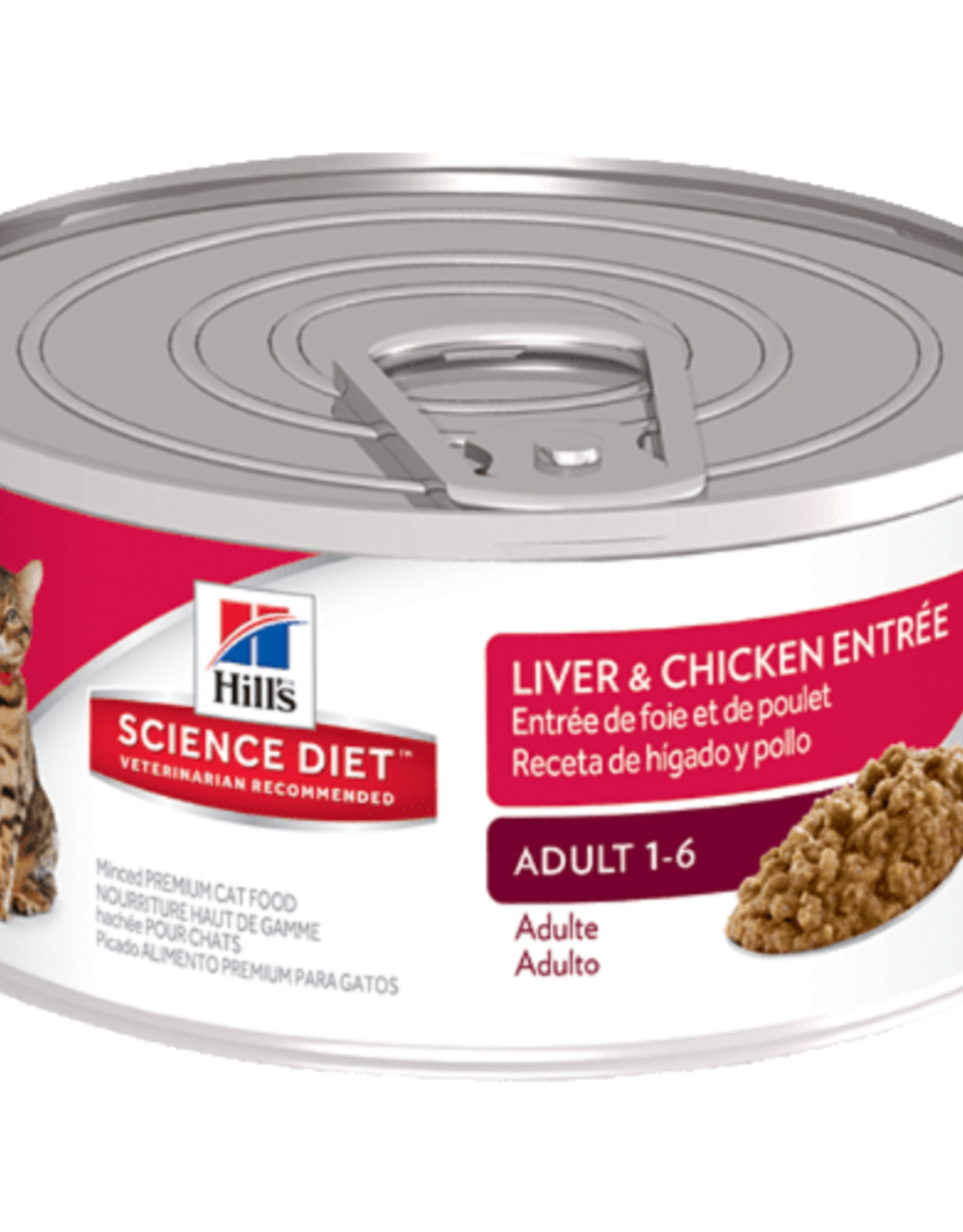 Hill's Science Diet HILL'S SCIENCE DIET CAT CAN ADULT LIVER & CHICKEN 5.5OZ CASE OF 24
