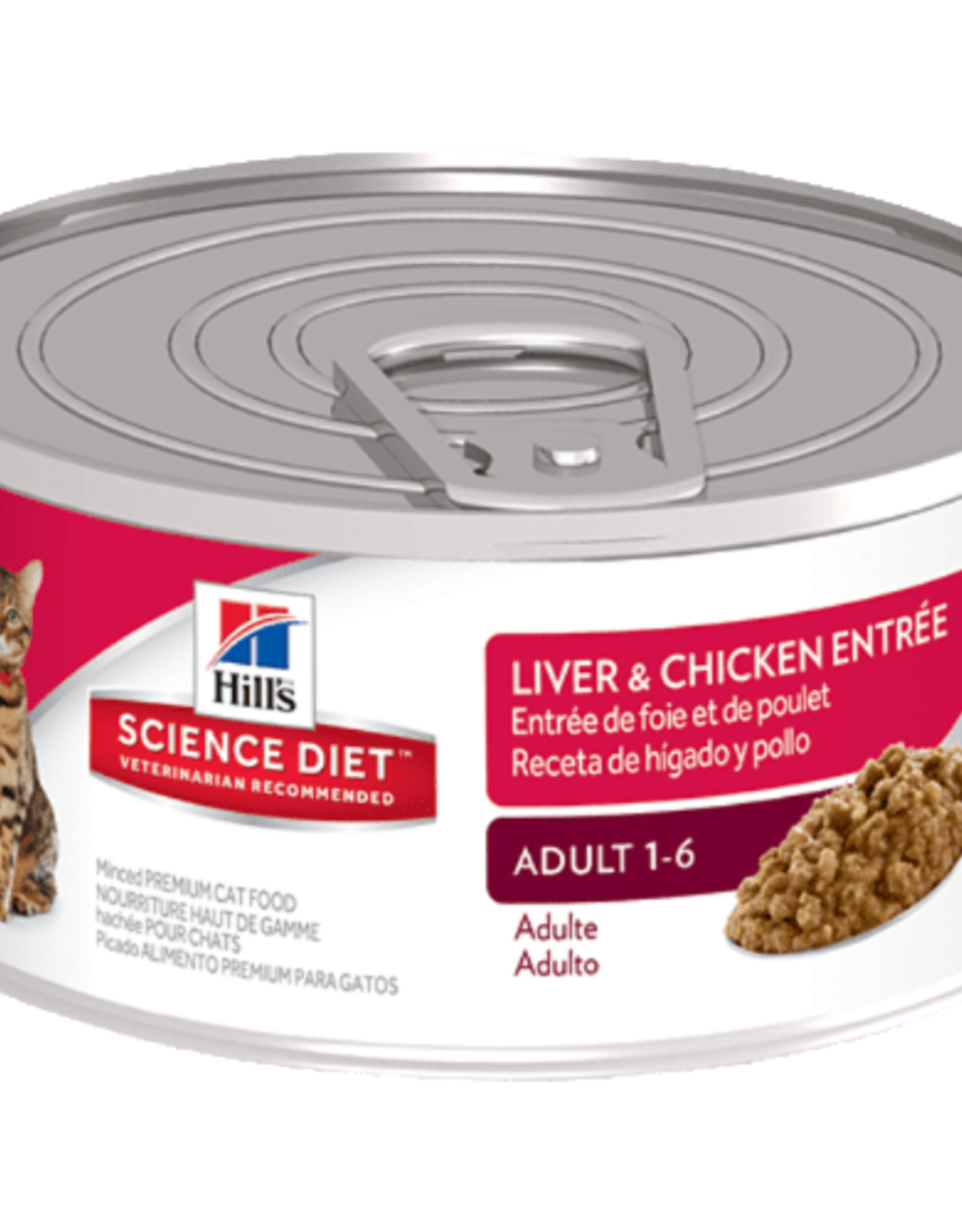 SCIENCE DIET HILL'S SCIENCE DIET CAT CAN ADULT LIVER & CHICKEN 5.5OZ CASE OF 24
