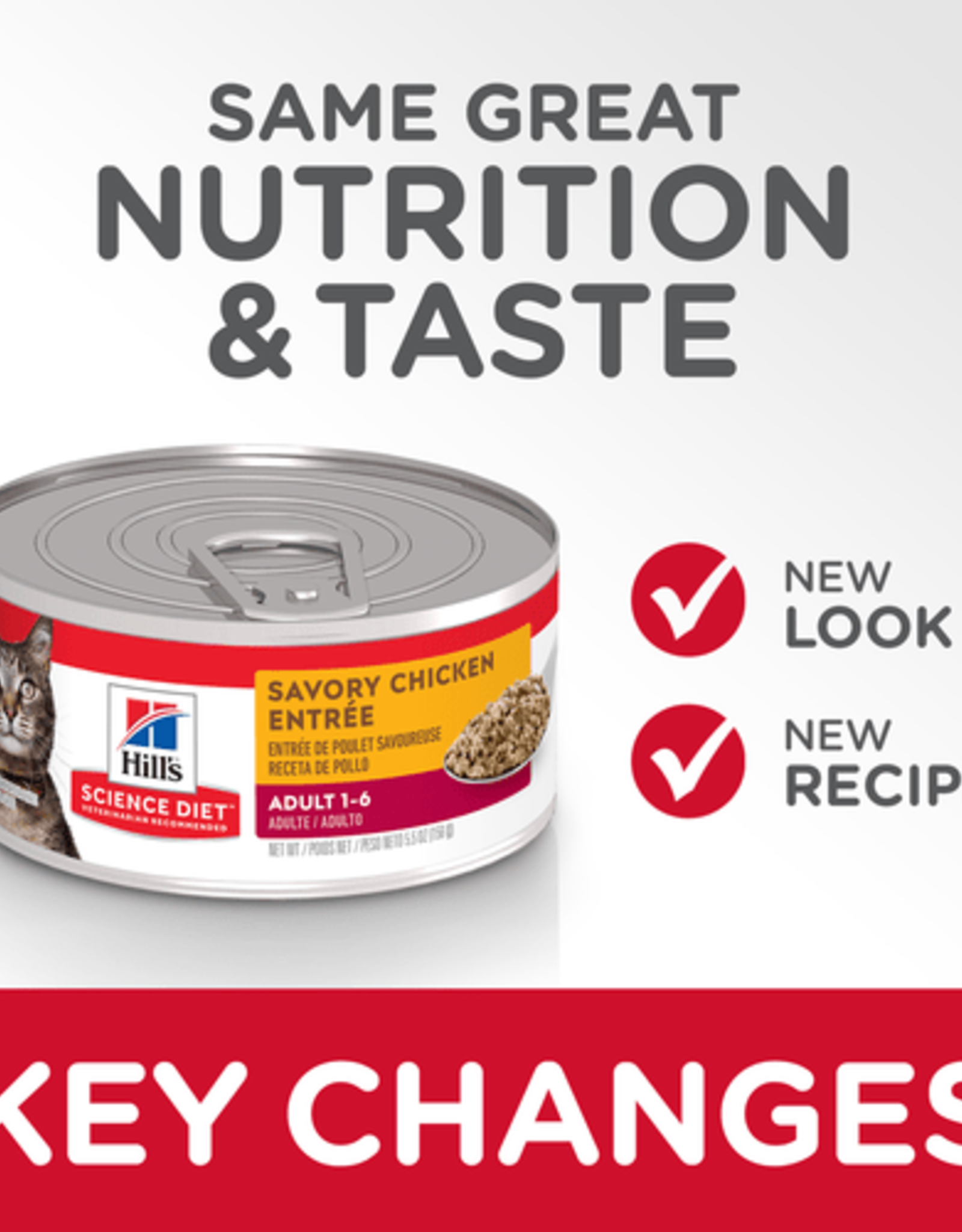Hill's Science Diet HILL'S SCIENCE DIET FELINE CAN ADULT SAVORY CHICKEN 5.5OZ CASE OF 24