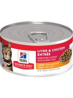 Hill's Science Diet HILL'S SCIENCE DIET CAT CAN ADULT LIGHT 5.5OZ CASE OF 24