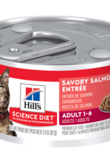 Hill's Science Diet HILL'S SCIENCE DIET CAT CAN ADULT SAVORY SALMON 5.5OZ CASE OF 24