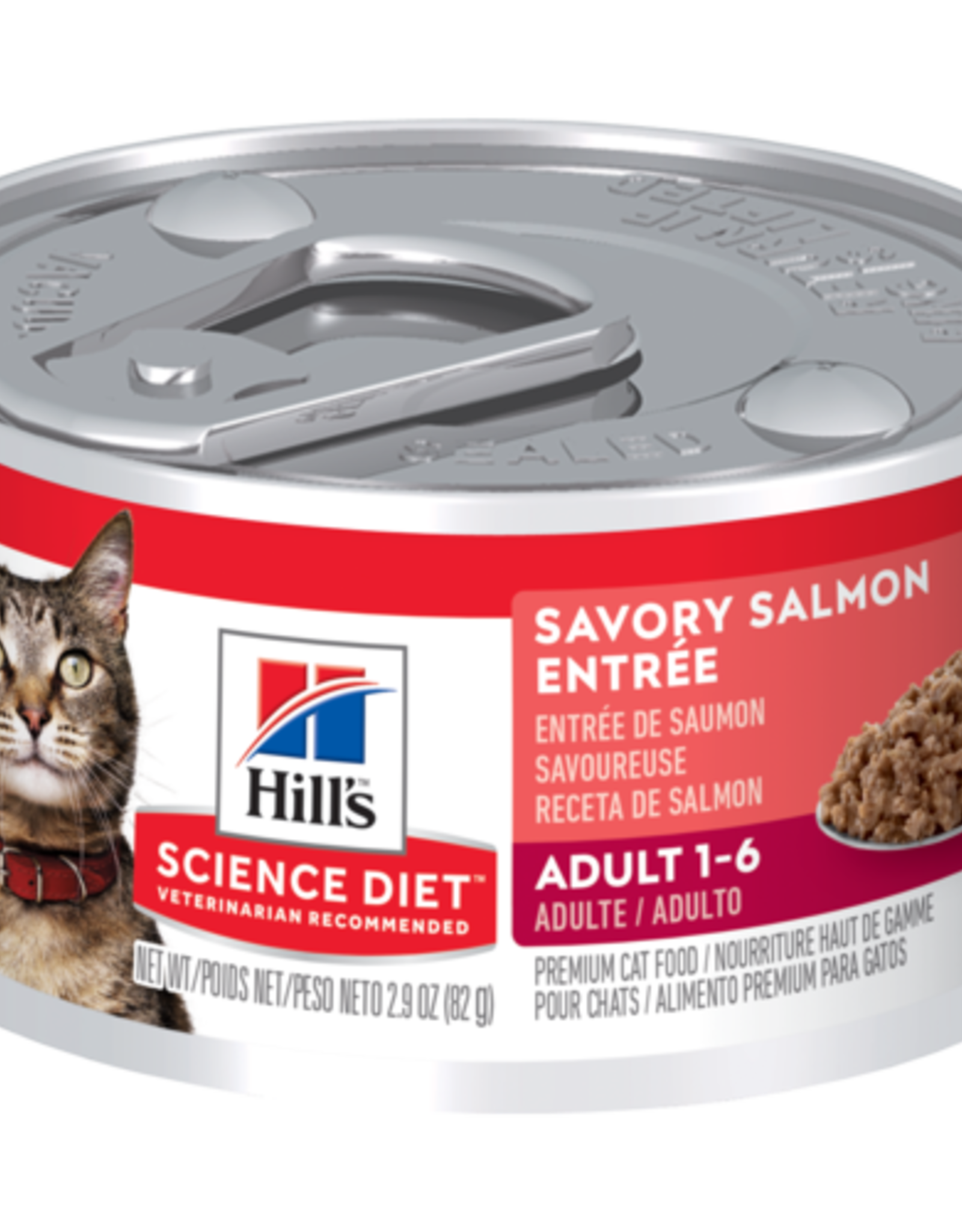 SCIENCE DIET HILL'S SCIENCE DIET CAT CAN ADULT SAVORY SALMON 5.5OZ CASE OF 24