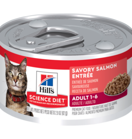 Hill's Science Diet HILL'S SCIENCE DIET CAT CAN ADULT SAVORY SALMON 5.5OZ CASE OF 24
