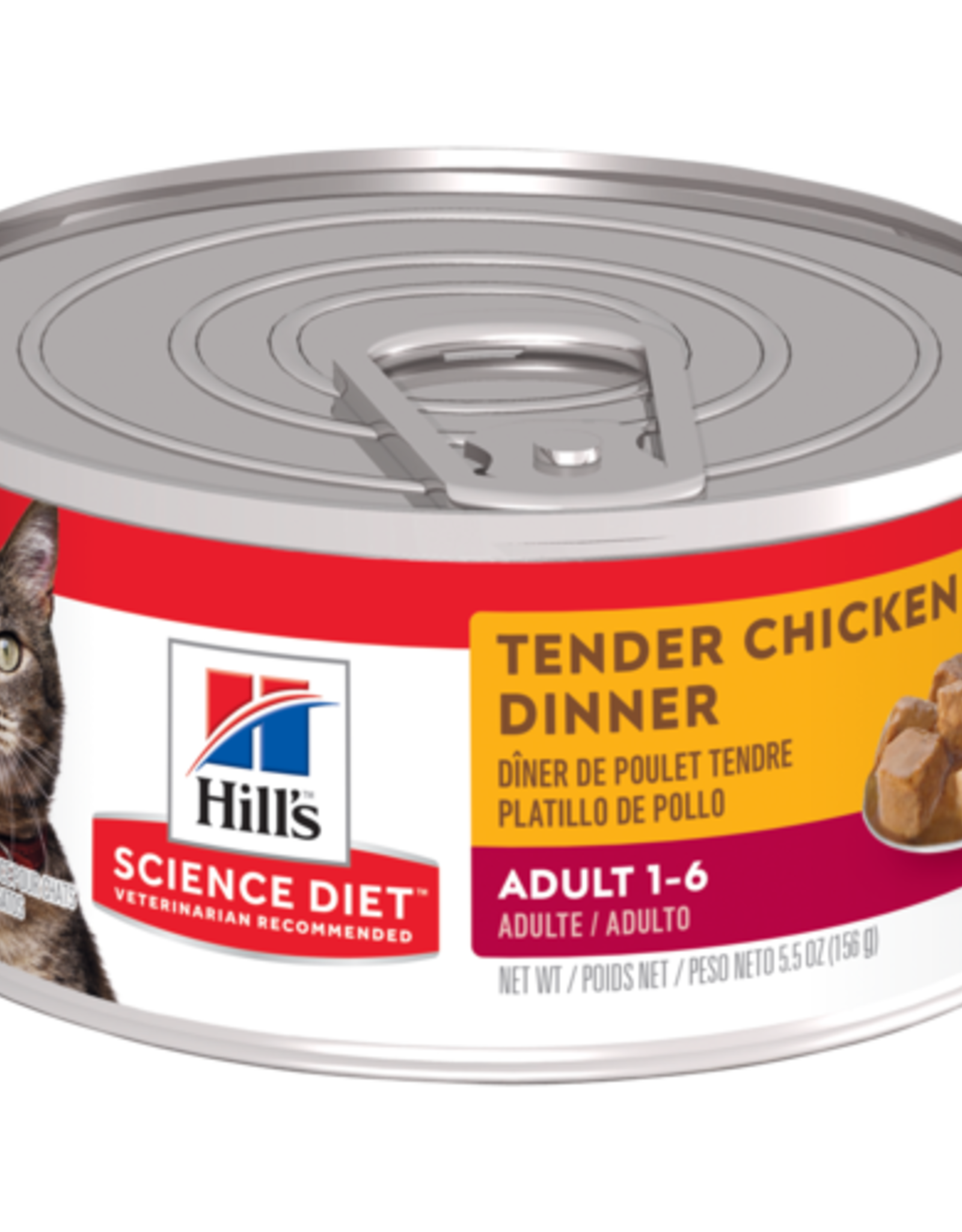 Hill's Science Diet HILL'S SCIENCE DIET CAT CAN ADULT TENDER CHICKEN DINNER 5.5OZ CASE OF 24