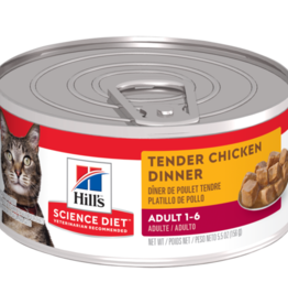 Hill's Science Diet HILL'S SCIENCE DIET CAT CAN ADULT TENDER CHICKEN DINNER 5.5OZ CASE OF 24