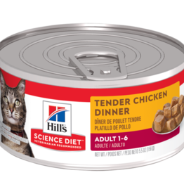 SCIENCE DIET HILL'S SCIENCE DIET CAT CAN ADULT TENDER CHICKEN DINNER 5.5OZ CASE OF 24