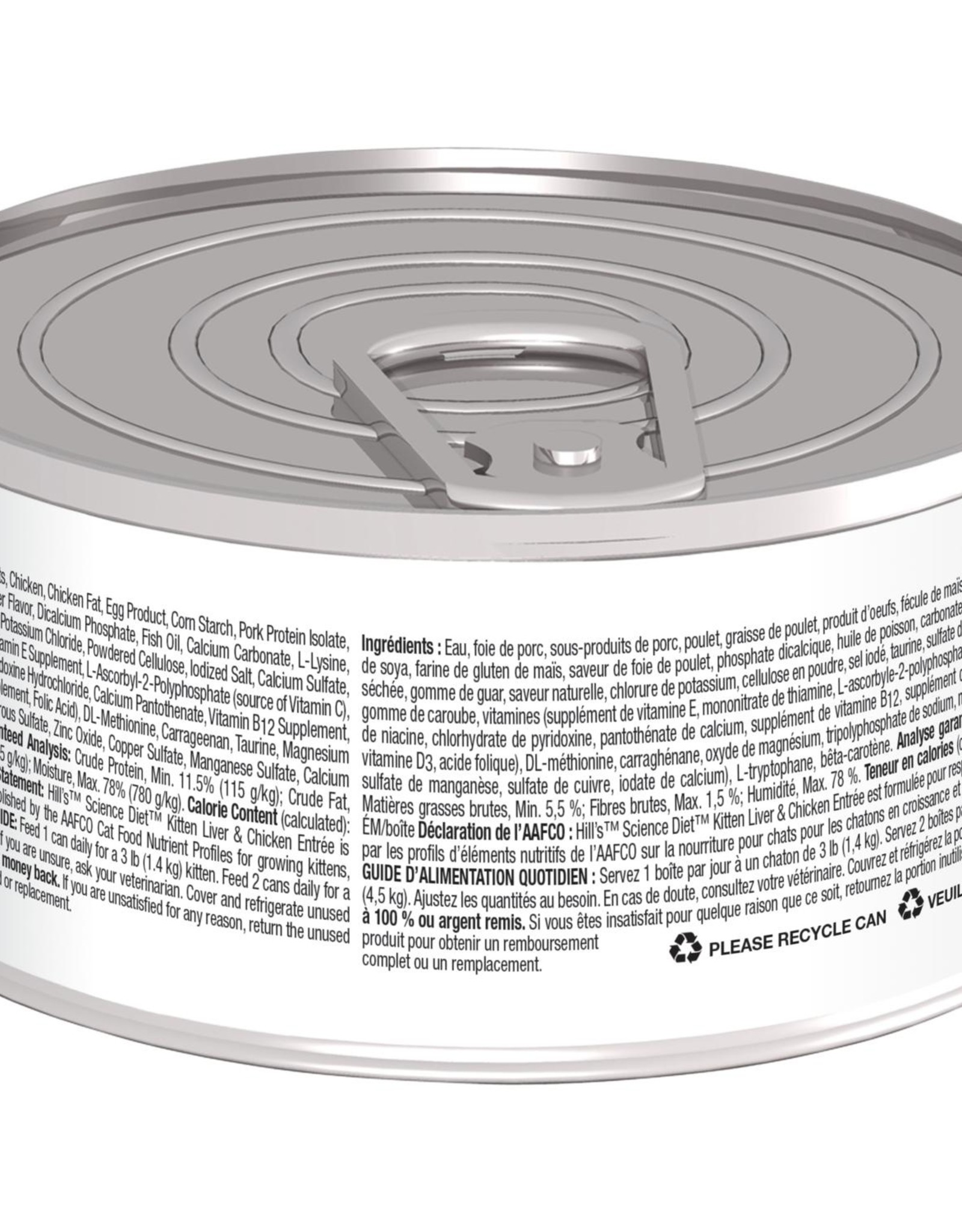 Hill's Science Diet HILL'S SCIENCE DIET CAT CAN KITTEN LIVER & CHICKEN 5.5OZ CASE OF 24