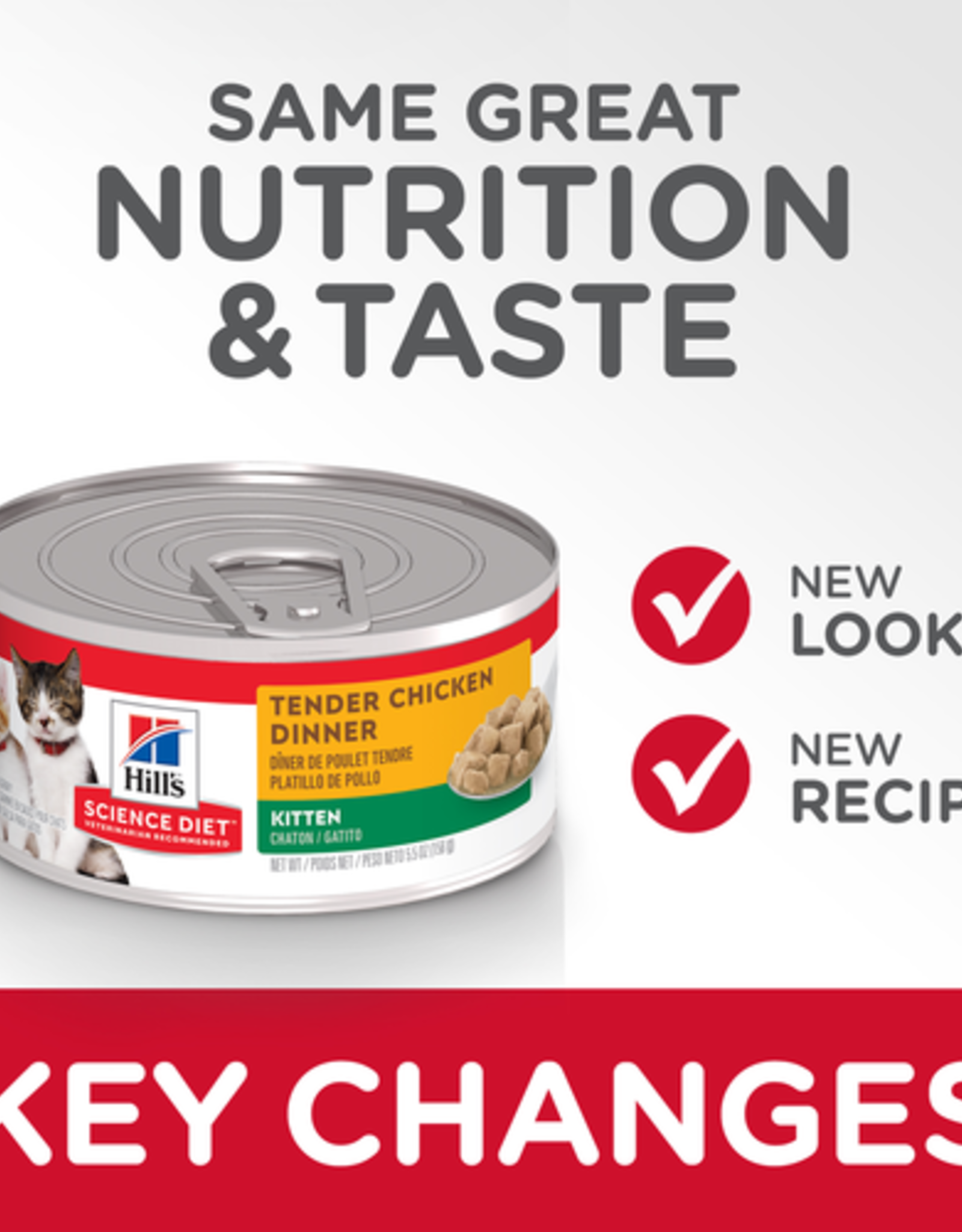 Hill's Science Diet HILL'S SCIENCE DIET CAT CAN KITTEN TENDER CHICKEN DINNER 5.5OZ CASE OF 24