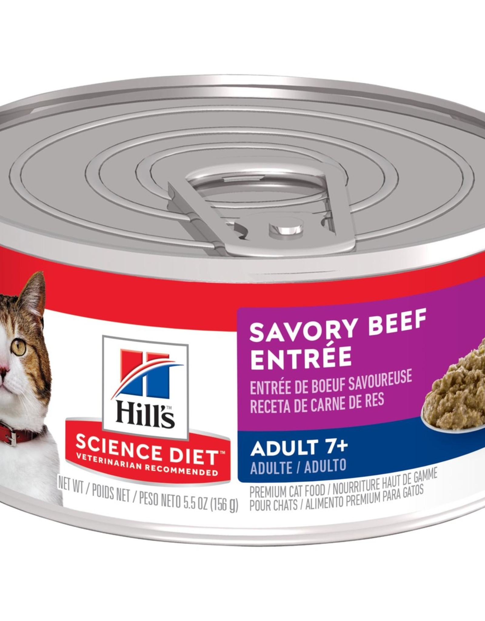 Hill's Science Diet HILL'S SCIENCE DIET CAT CAN MATURE GOURMET BEEF 5.5OZ CASE OF 24