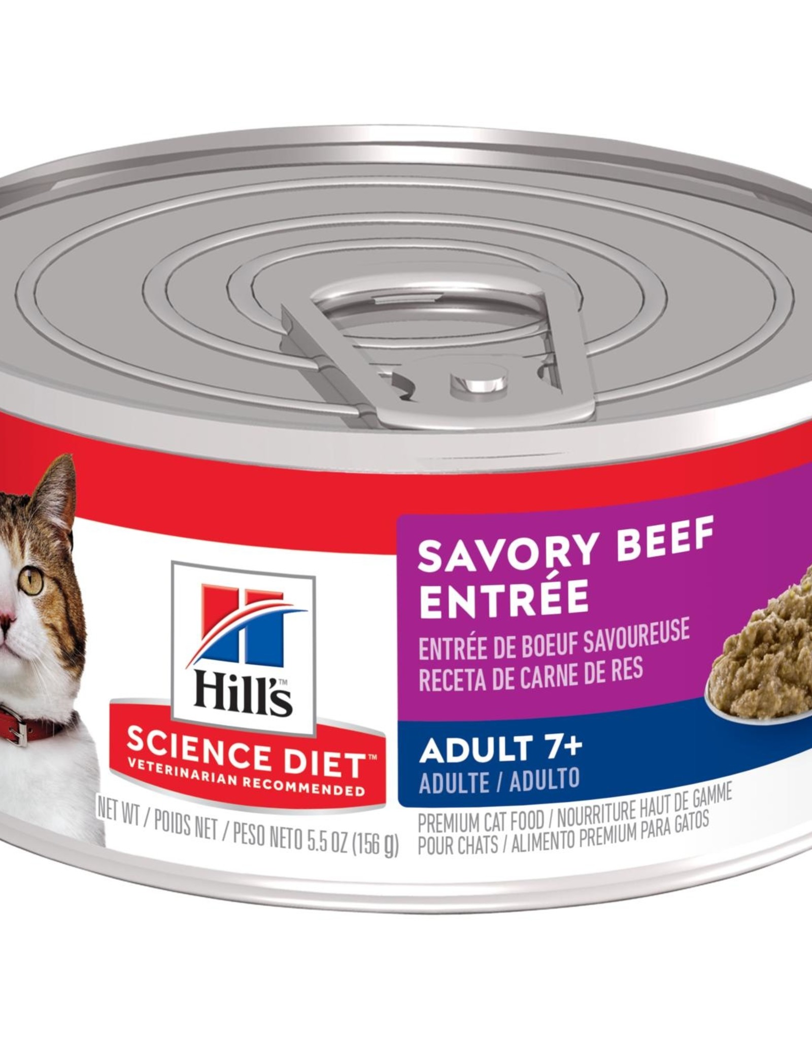 SCIENCE DIET HILL'S SCIENCE DIET CAT CAN MATURE GOURMET BEEF 5.5OZ CASE OF 24