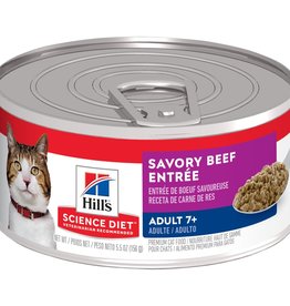 Hill's Science Diet HILL'S SCIENCE DIET CAT CAN MATURE GOURMET BEEF 5.5OZ CASE OF 24