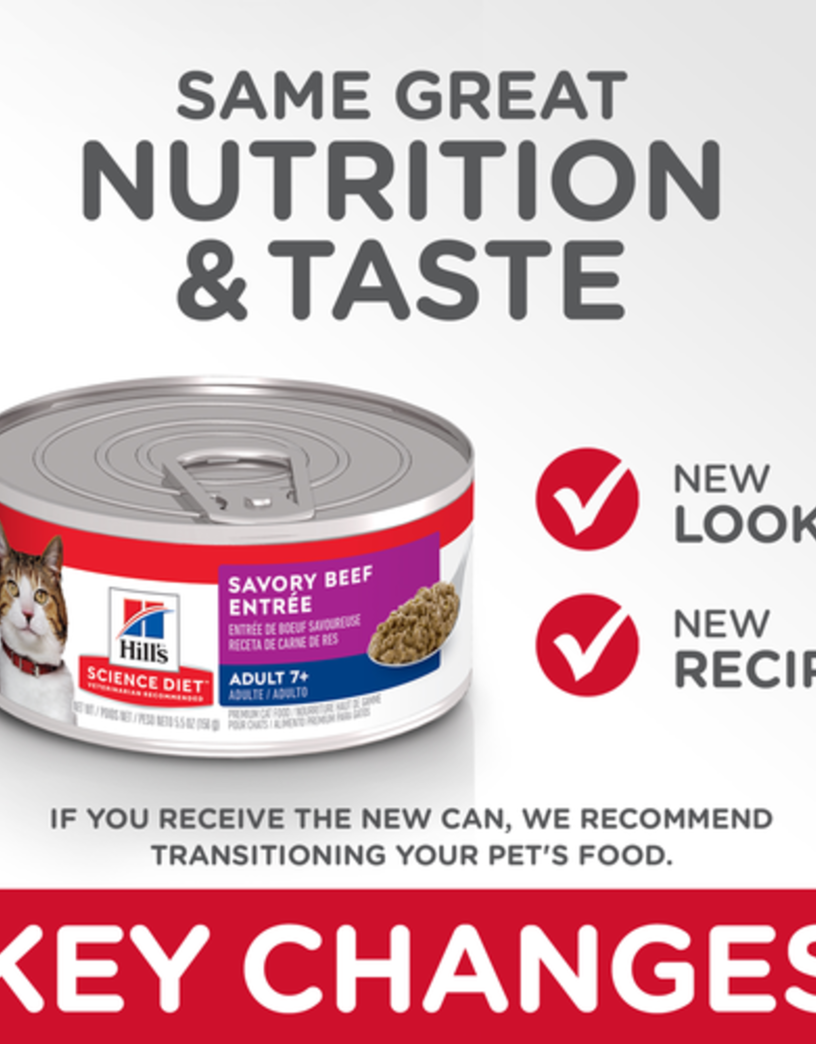Hill's Science Diet HILL'S SCIENCE DIET CAT CAN MATURE GOURMET BEEF 5.5OZ CASE OF 24