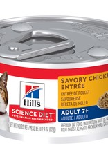SCIENCE DIET HILL'S SCIENCE DIET CAT CAN MATURE SAVORY CHICKEN 7+ 5.5OZ CASE OF 24