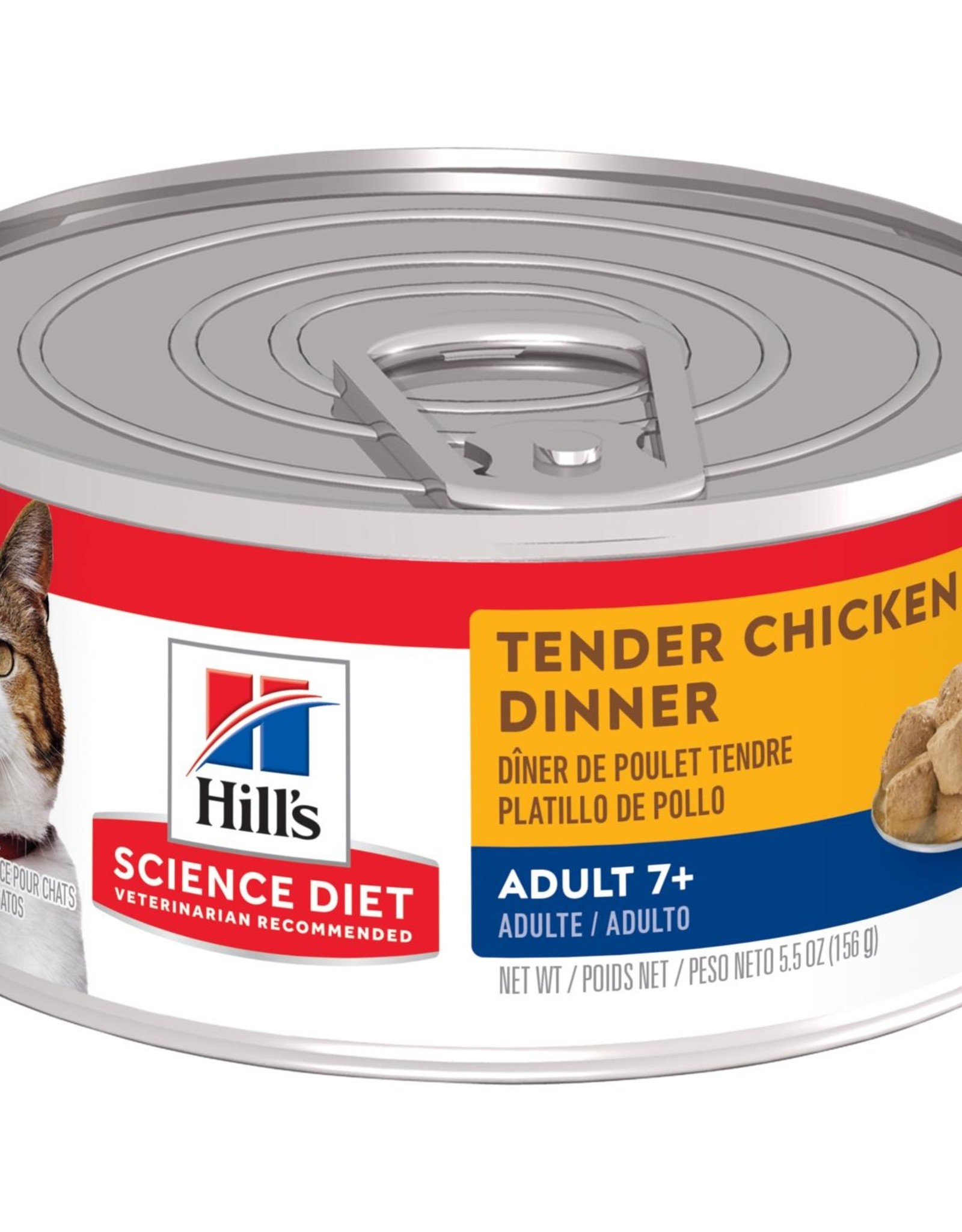 SCIENCE DIET HILL'S SCIENCE DIET CAT CAN MATURE TENDER CHICKEN DINNER 5.5OZ CASE OF 24