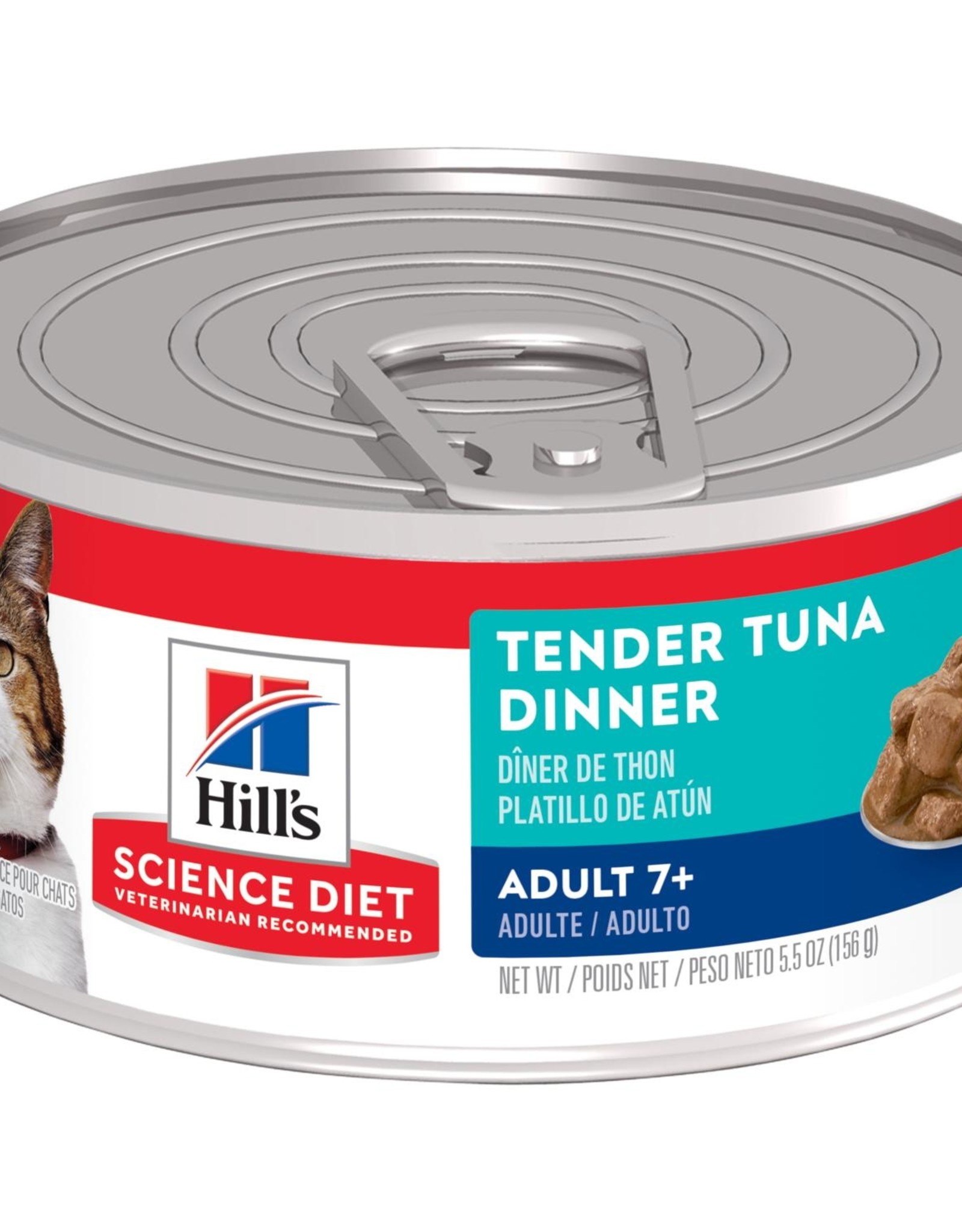 SCIENCE DIET HILL'S SCIENCE DIET CAT CAN MATURE TENDER TUNA DINNER 5.5OZ CASE OF 24