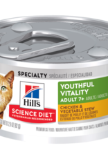 Hill's Science Diet HILL'S SCIENCE DIET CAT ADULT 7+ YOUTHFUL VITALITY CHICKEN & VEGETABLE STEW 2.9OZ CASE OF 24